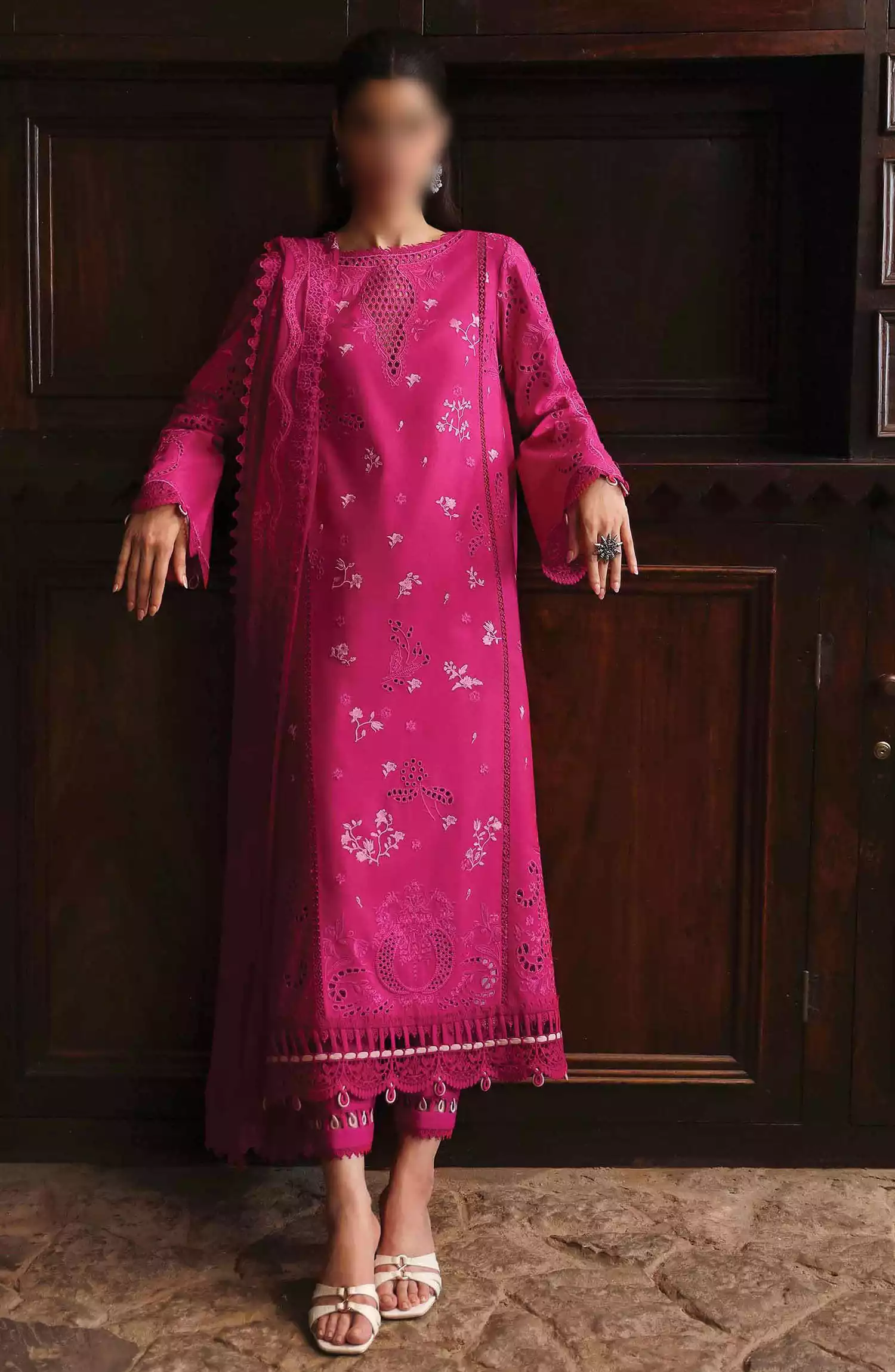 Qalamkar Qlinekari Winter Linen Unstitched Collection 2024 - LM 07 NEESA