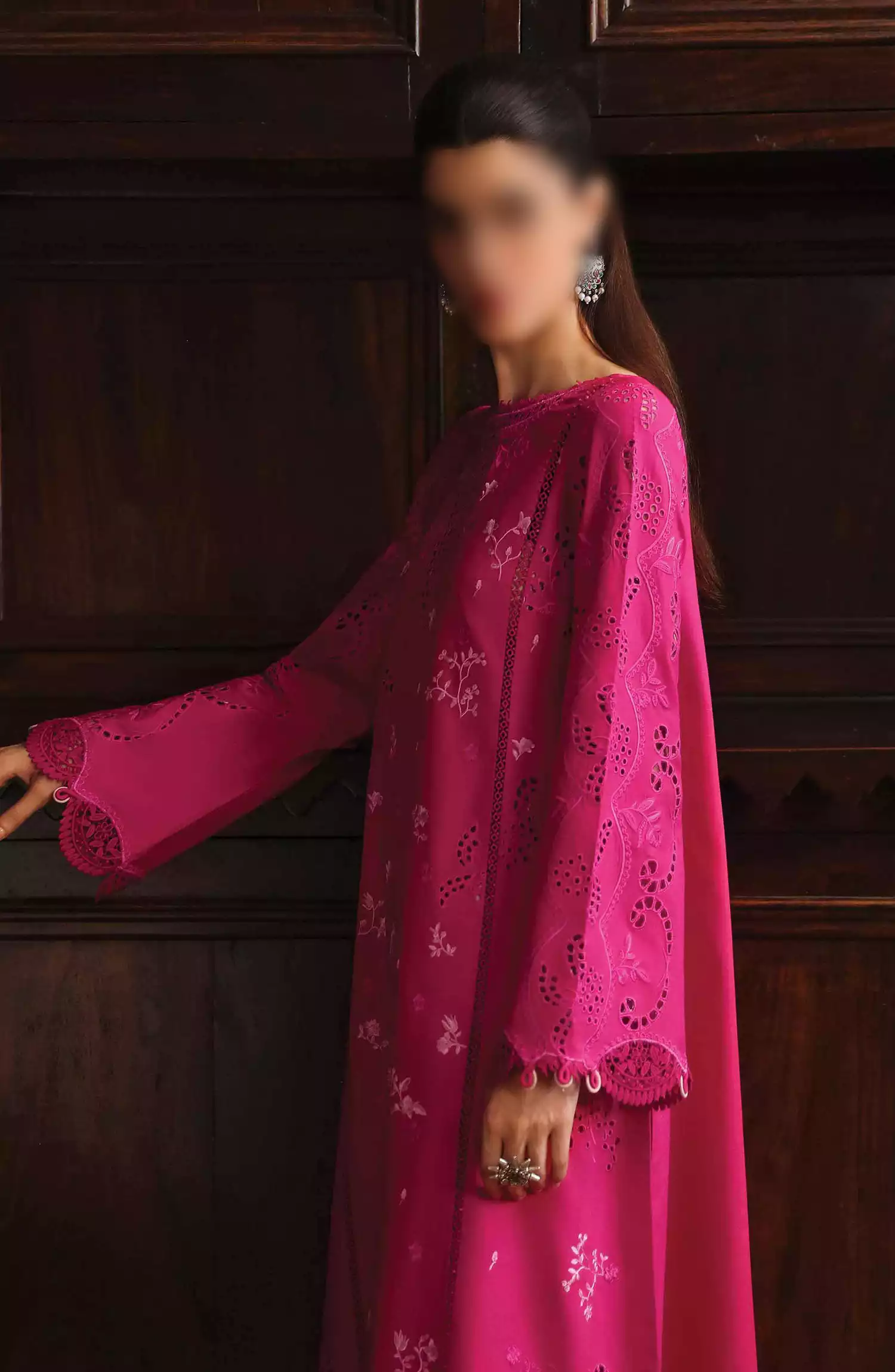 Qalamkar Qlinekari Winter Linen Unstitched Collection 2024 - LM 07 NEESA