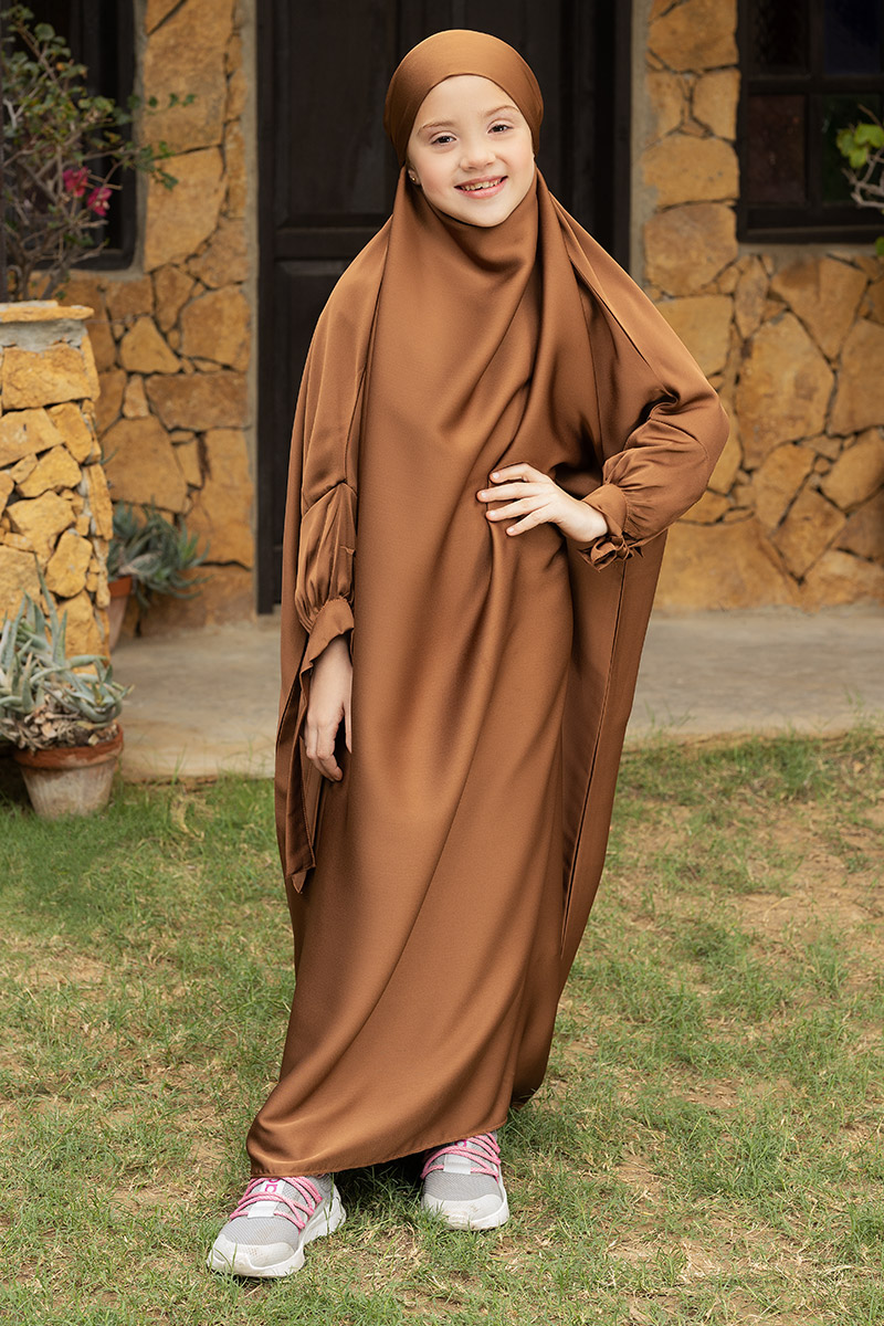 Black Camel Kids Abaya Collection 2023 - Lubna Jilbab (Kids)