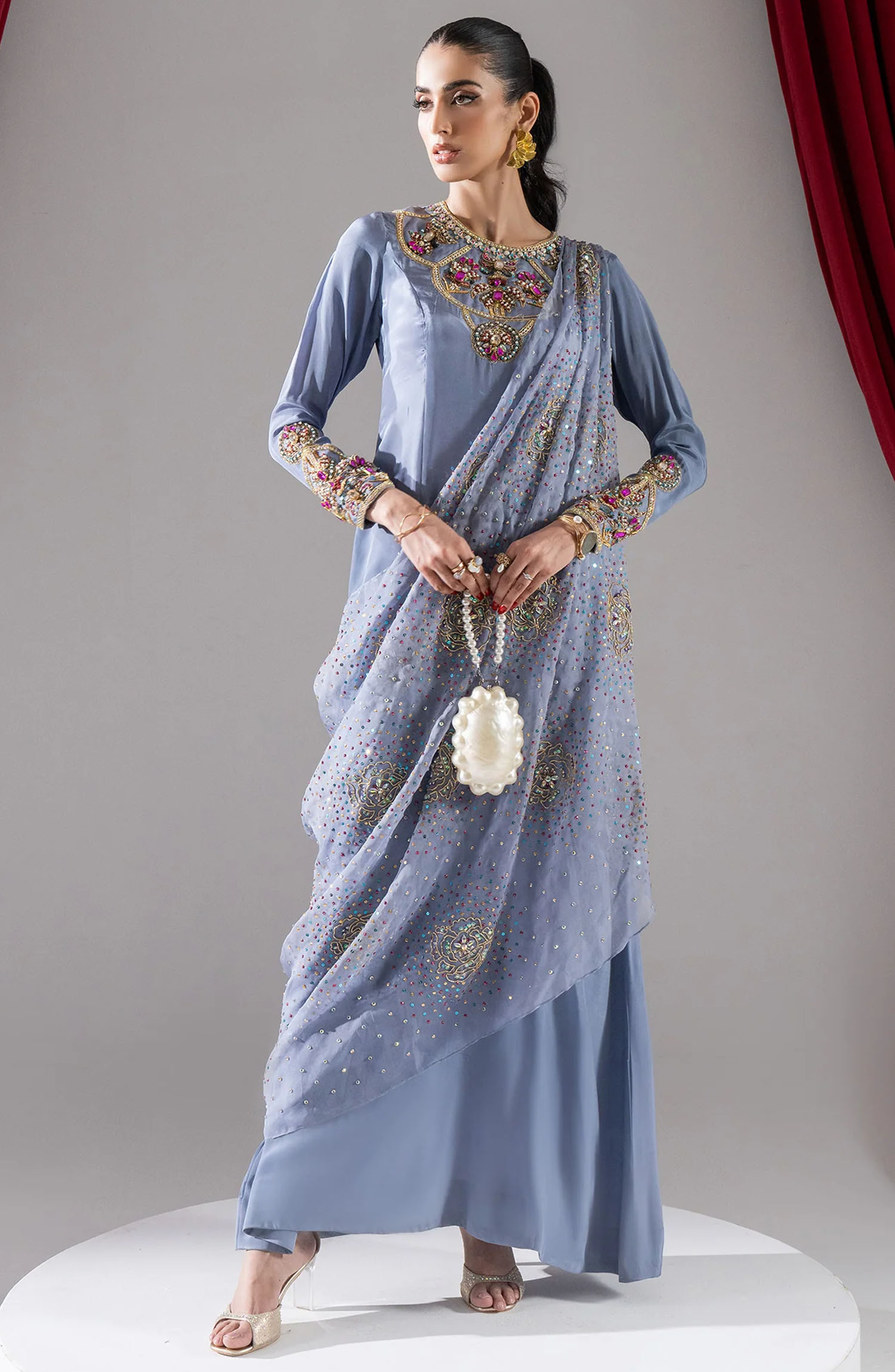 Celeste Formal Luxury Collection By Maria Osama Khan - Lune