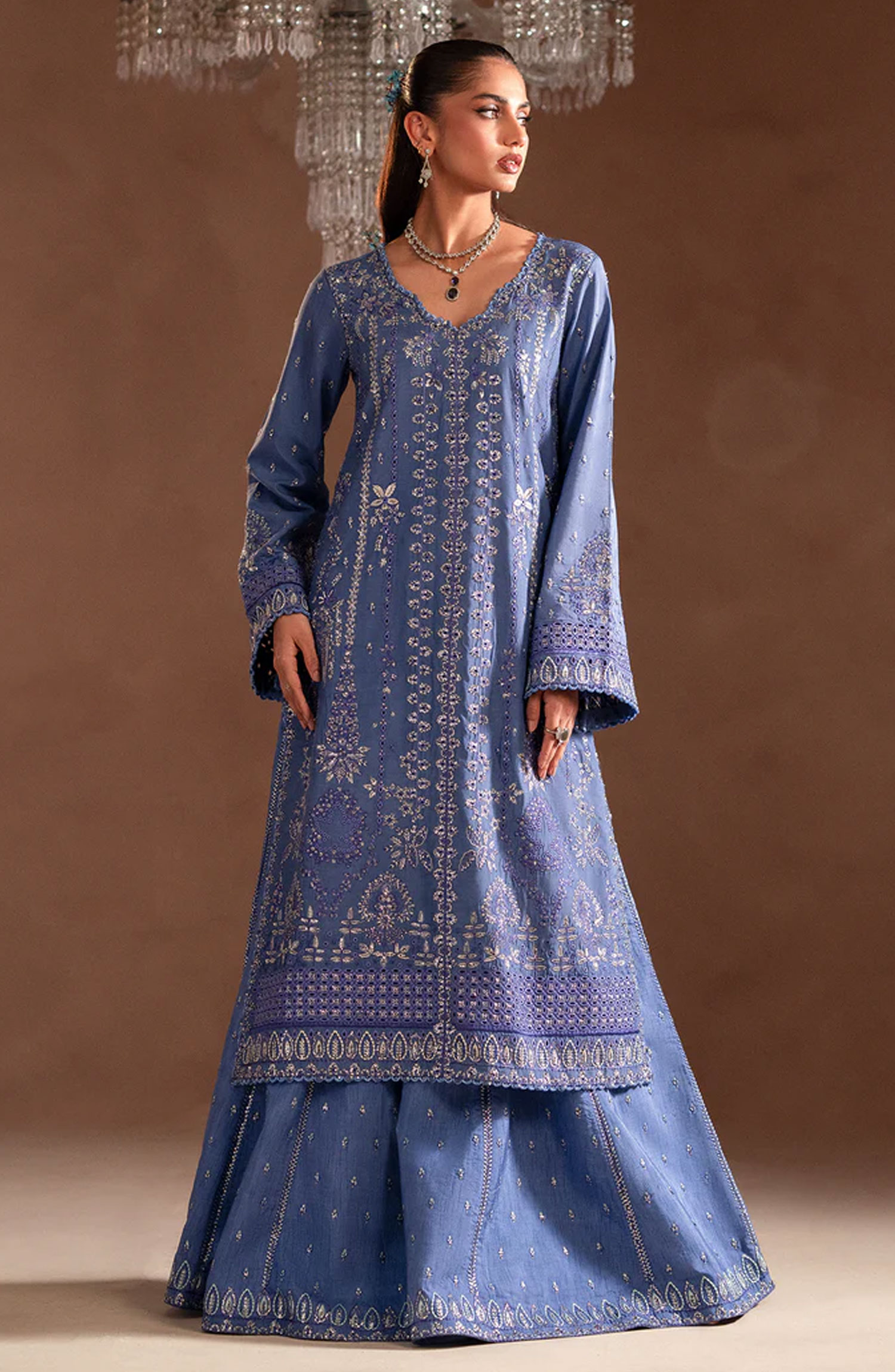 Emaan Adeel Selene Unstitched Raw Silk Collection - Lunelle