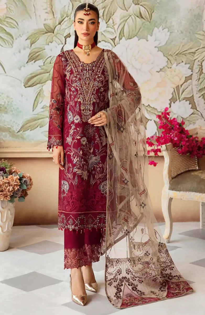 Ramsha Minhal Organza Collection Vol 12 - M 1201