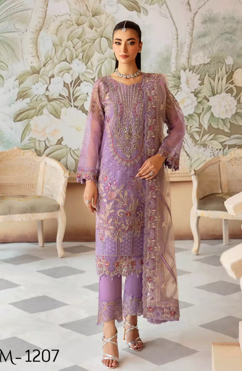 Ramsha Minhal Organza Collection Vol 12 - M 1207