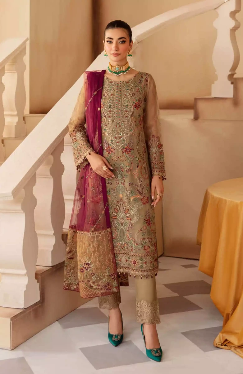 Ramsha Minhal Organza Collection Vol 12 - M 1208