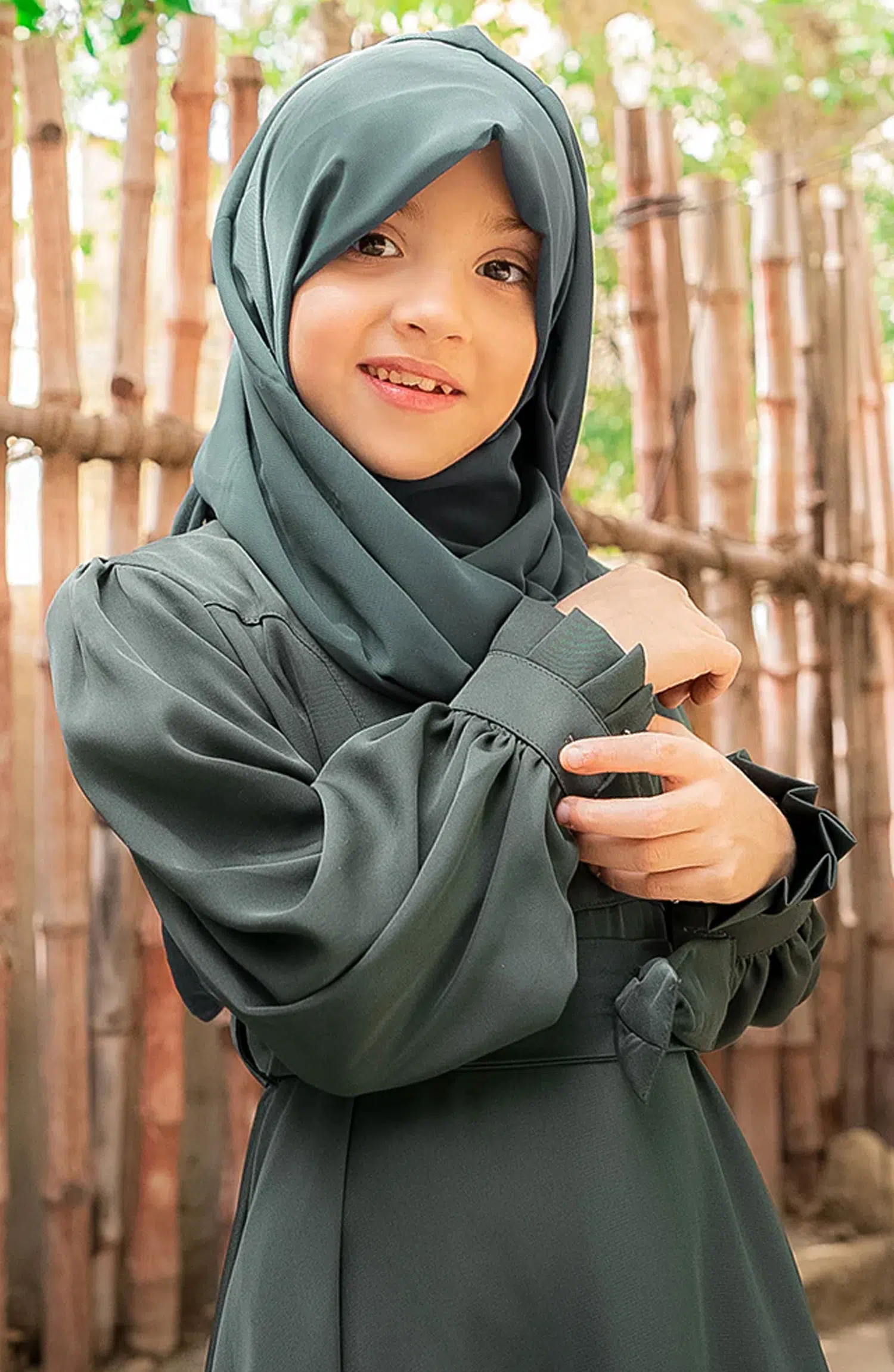 Black Camels Summer Kids Abaya Collection - Manal Maxi Abaya