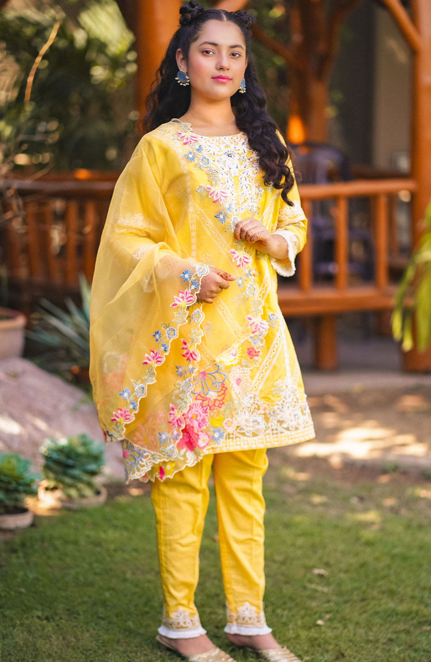 Al-Harir Mommy n Me Pret Collection (Kids) - Manzar Kids Yellow