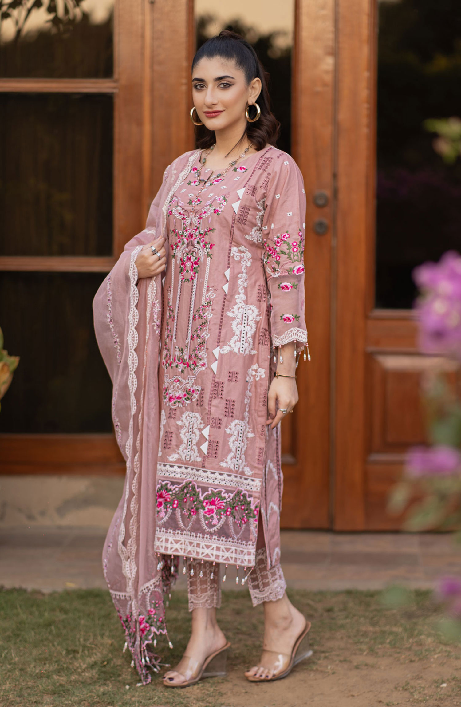 Al-Harir Mommy n Me Pret Collection - Manzar (Tea Pink