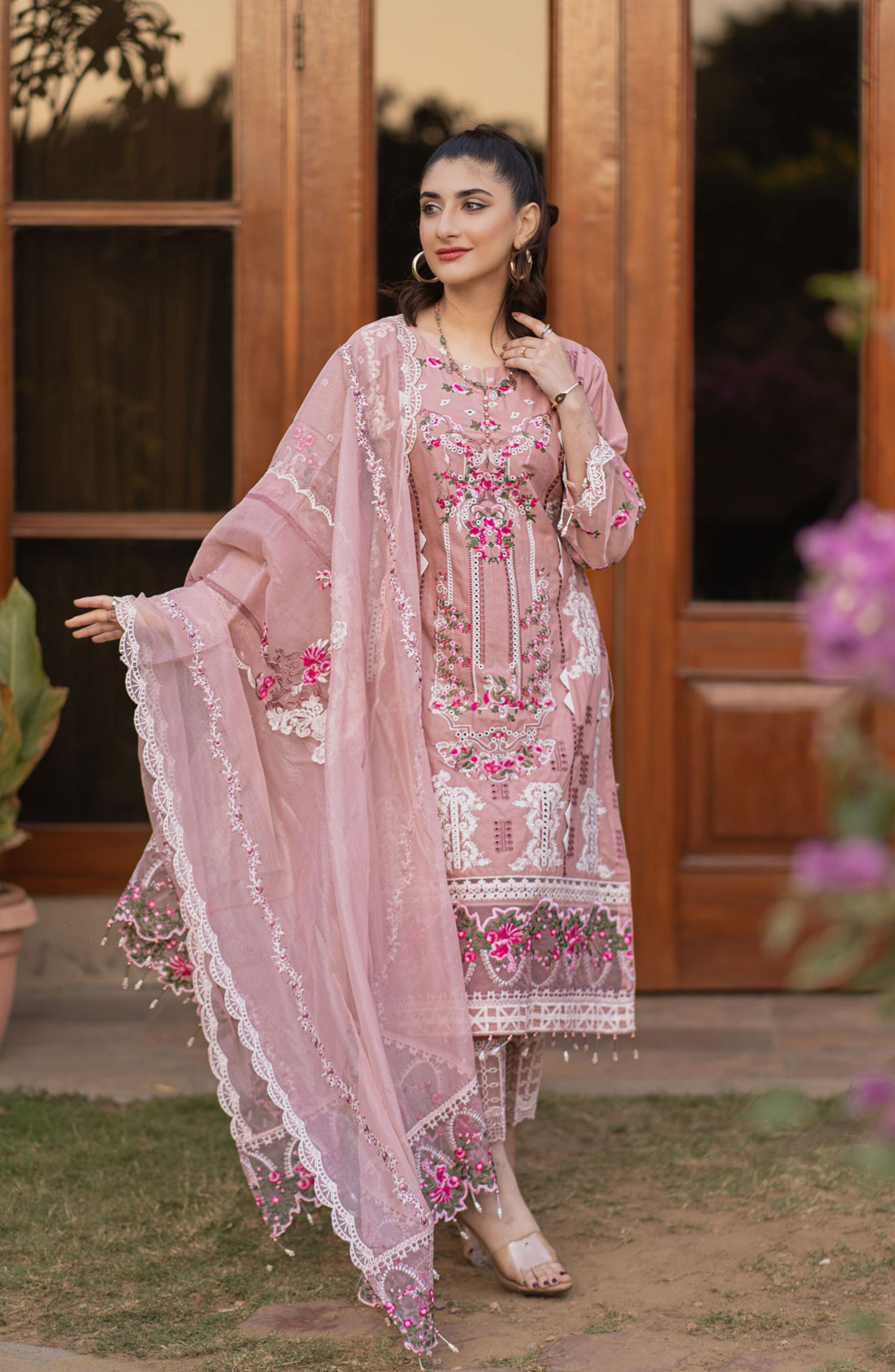 Al-Harir Mommy n Me Pret Collection - Manzar (Tea Pink