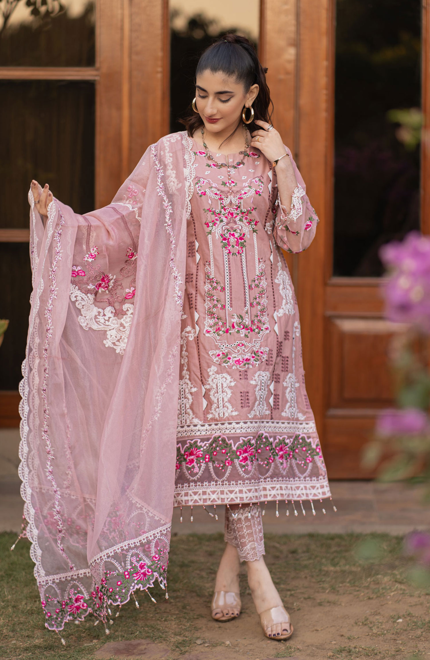 Al-Harir Mommy n Me Pret Collection - Manzar (Tea Pink