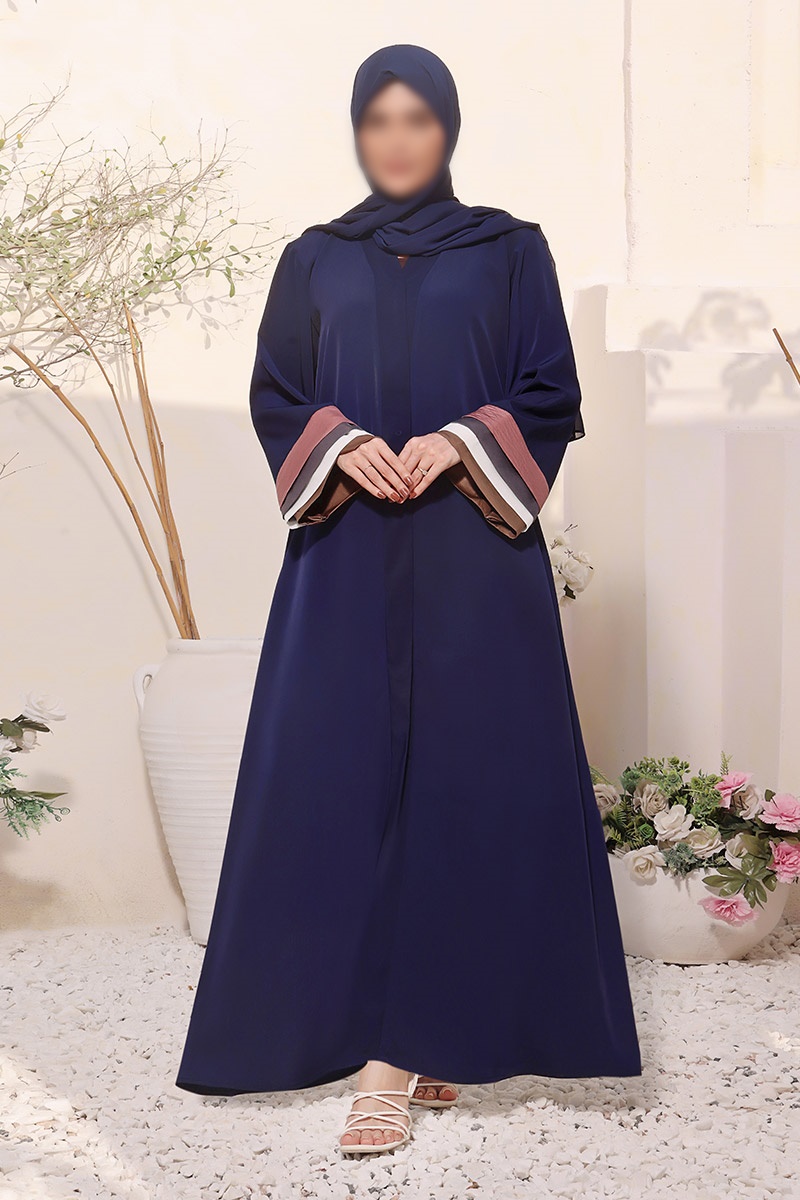 Nayab Abaya Collection Vol 22 by Amna khadija - Maya Blue