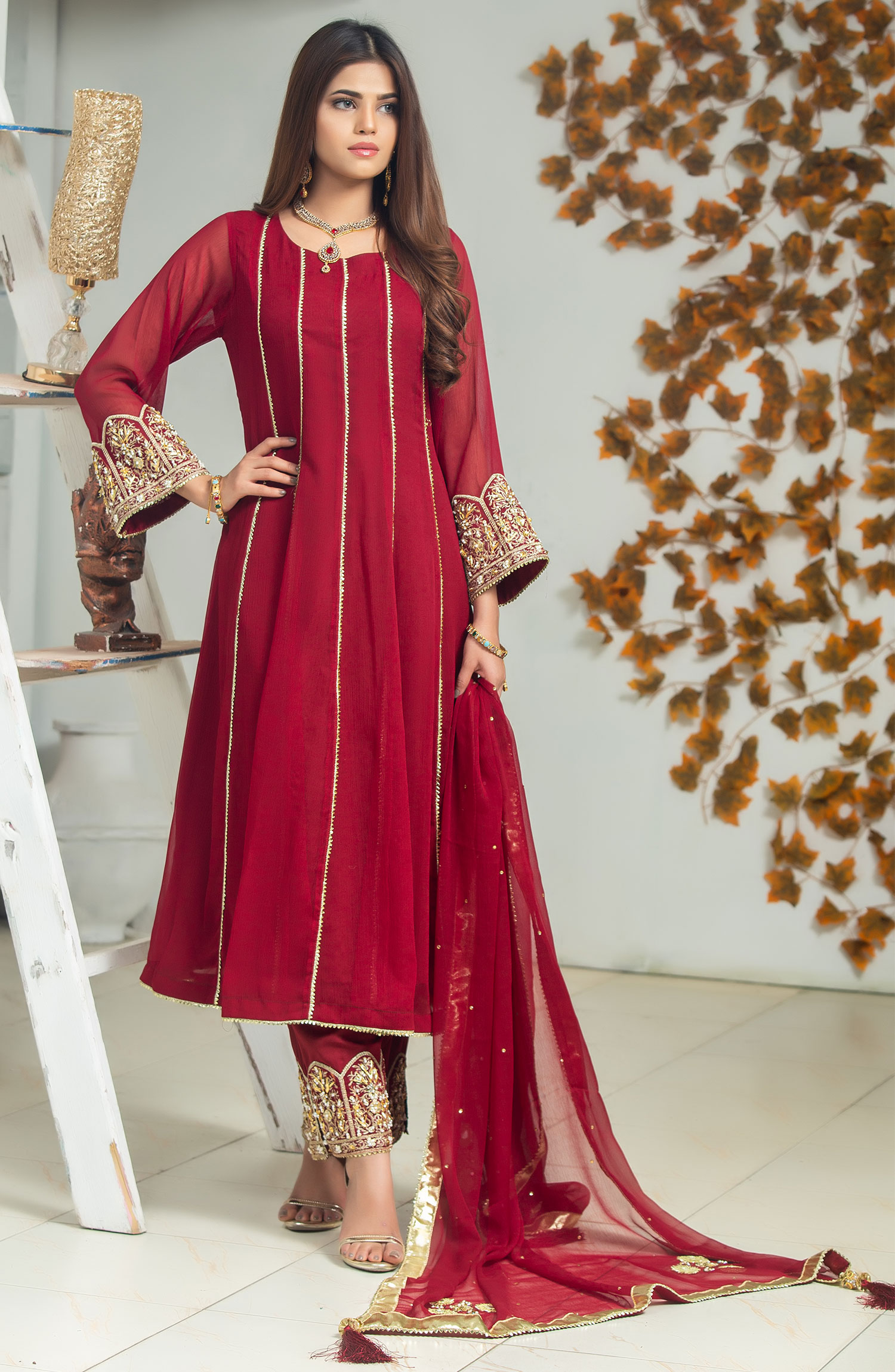 Rasm E Henna Pret Collection By Al Siyab - Mehru Maroon