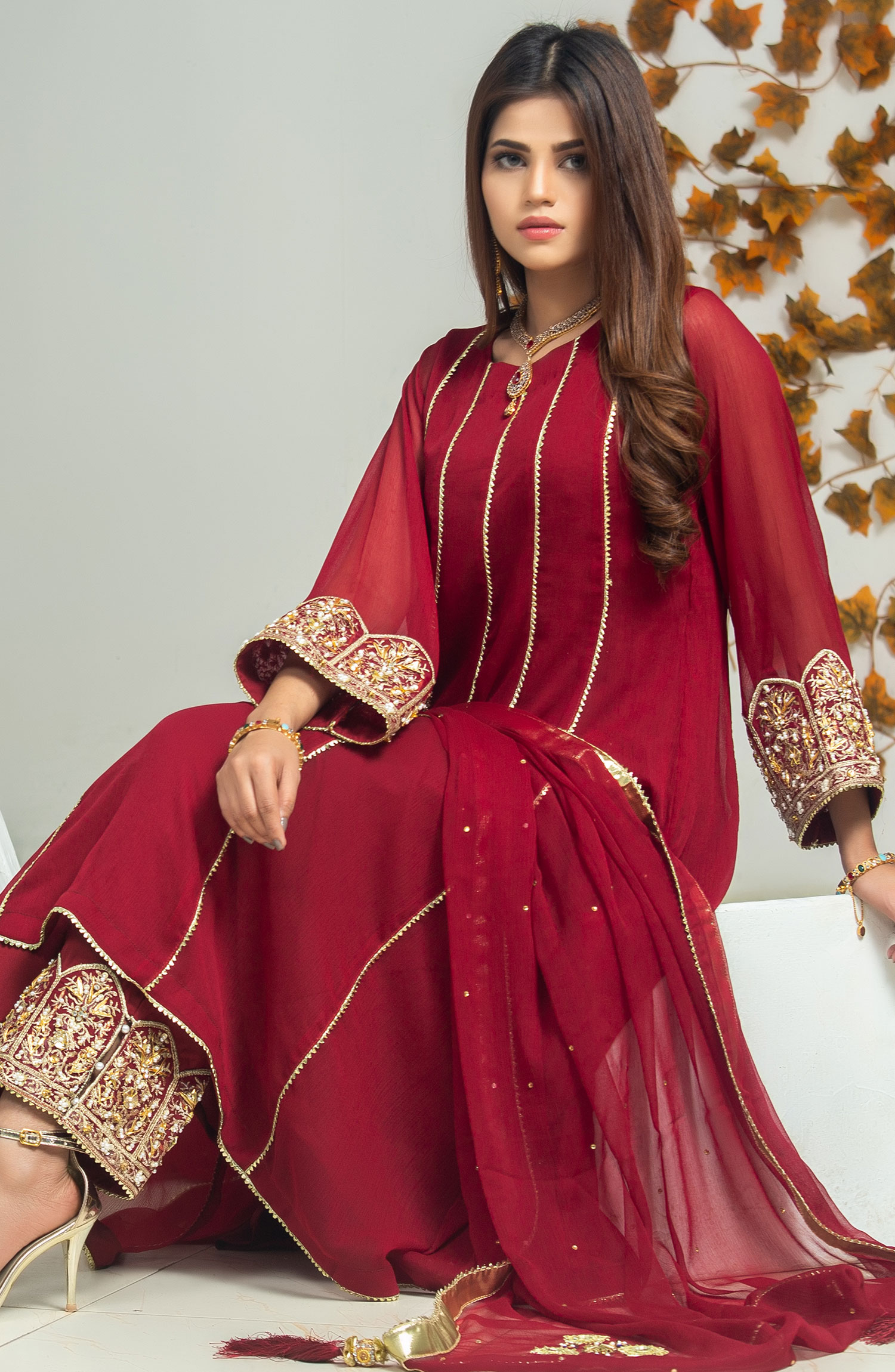 Rasm E Henna Pret Collection By Al Siyab - Mehru Maroon