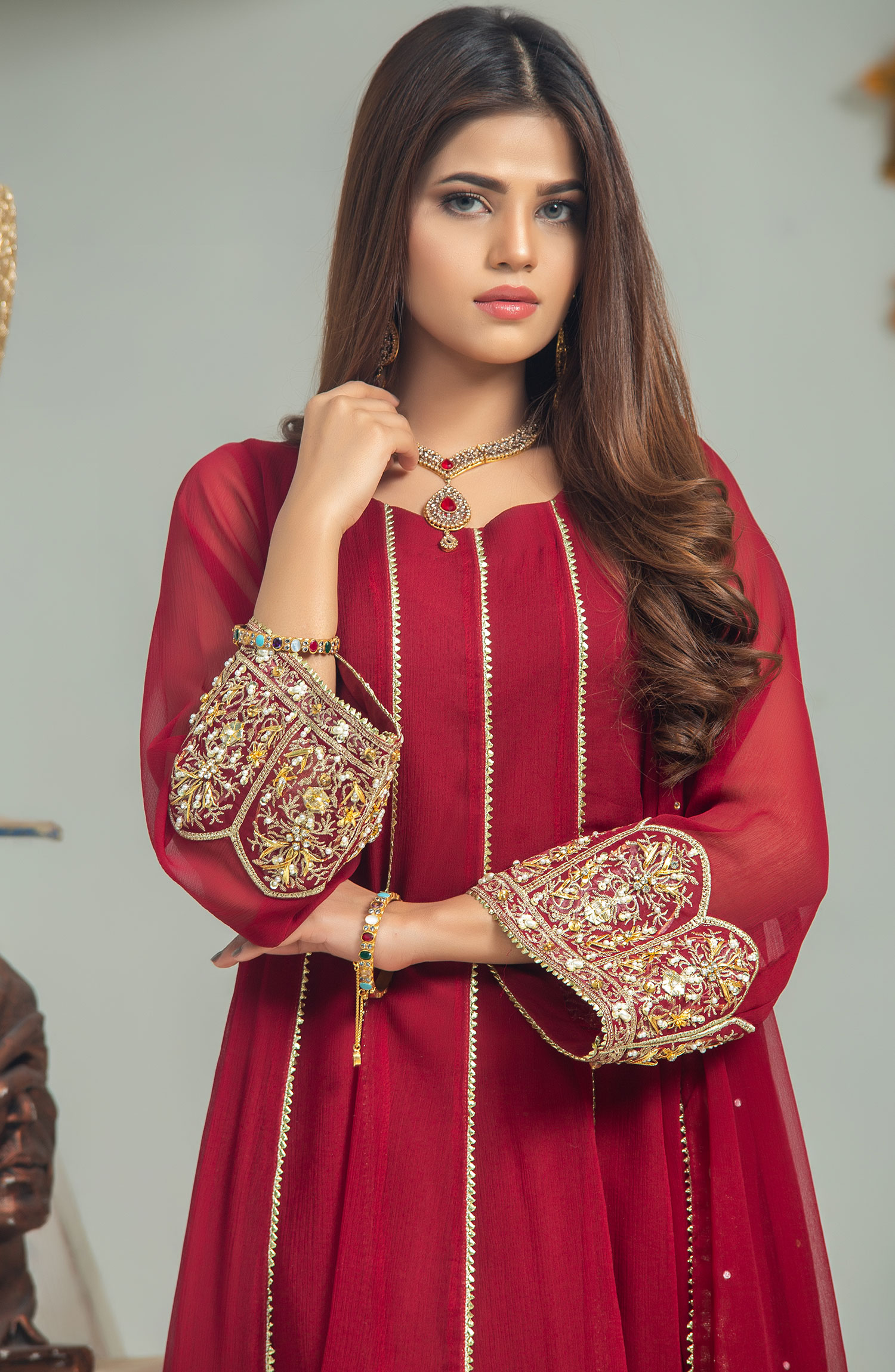 Rasm E Henna Pret Collection By Al Siyab - Mehru Maroon