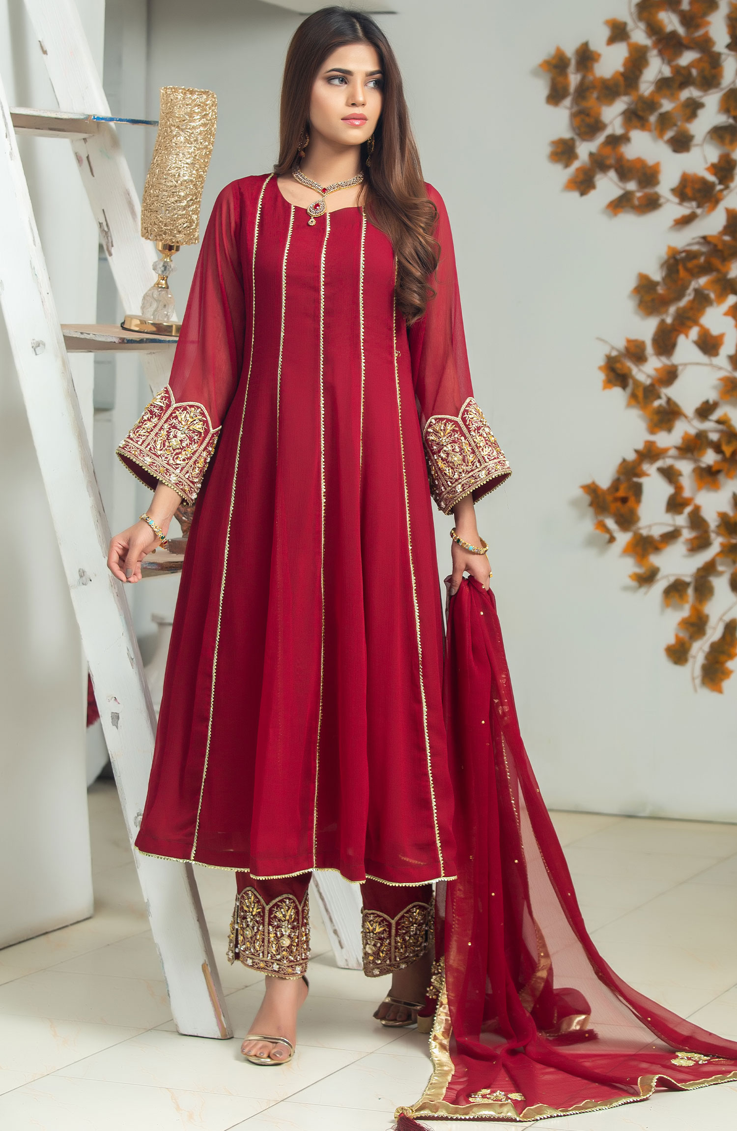 Rasm E Henna Pret Collection By Al Siyab - Mehru Maroon