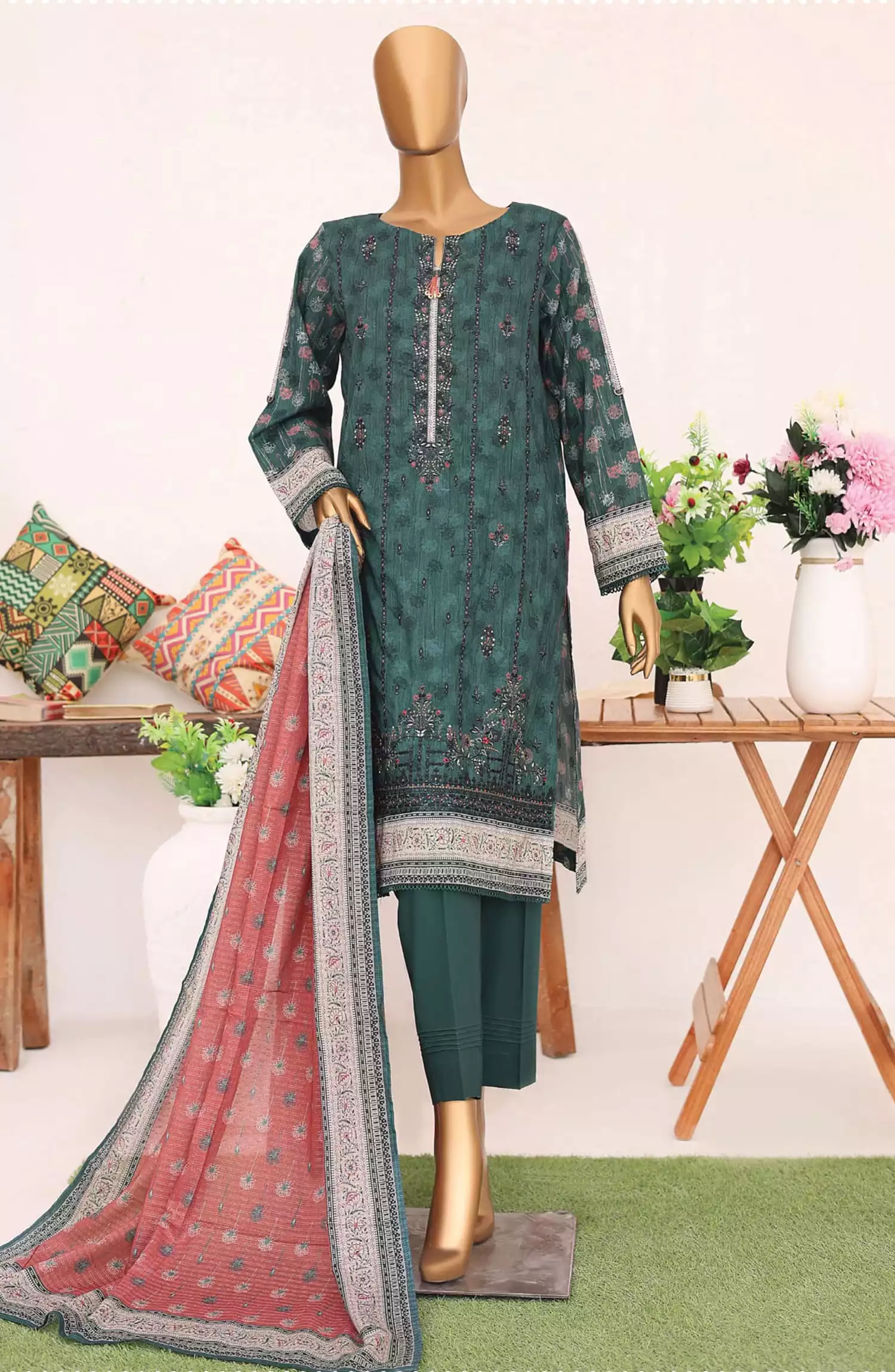 HZ Mehak Mid Summer Embroidered Collection 2024 - MEK-137