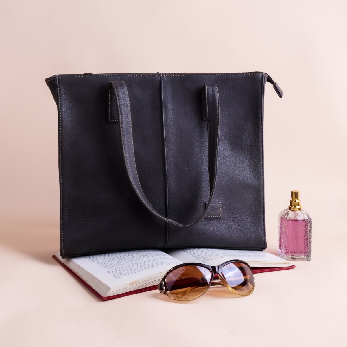 Women Leather Tote Bags MIDNIGHT BLUE