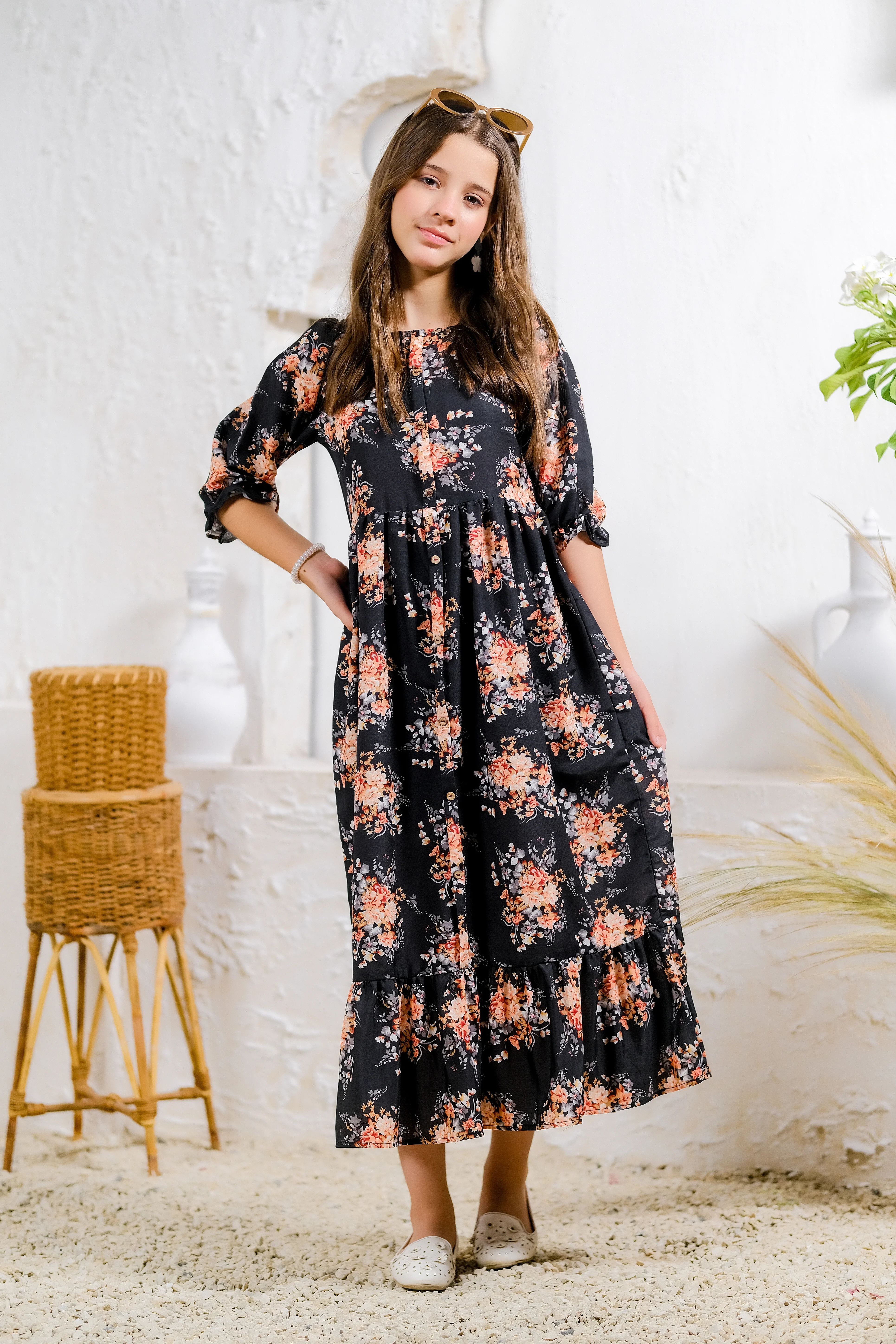 Kids 1 pc ready to wear - Midnight Garden