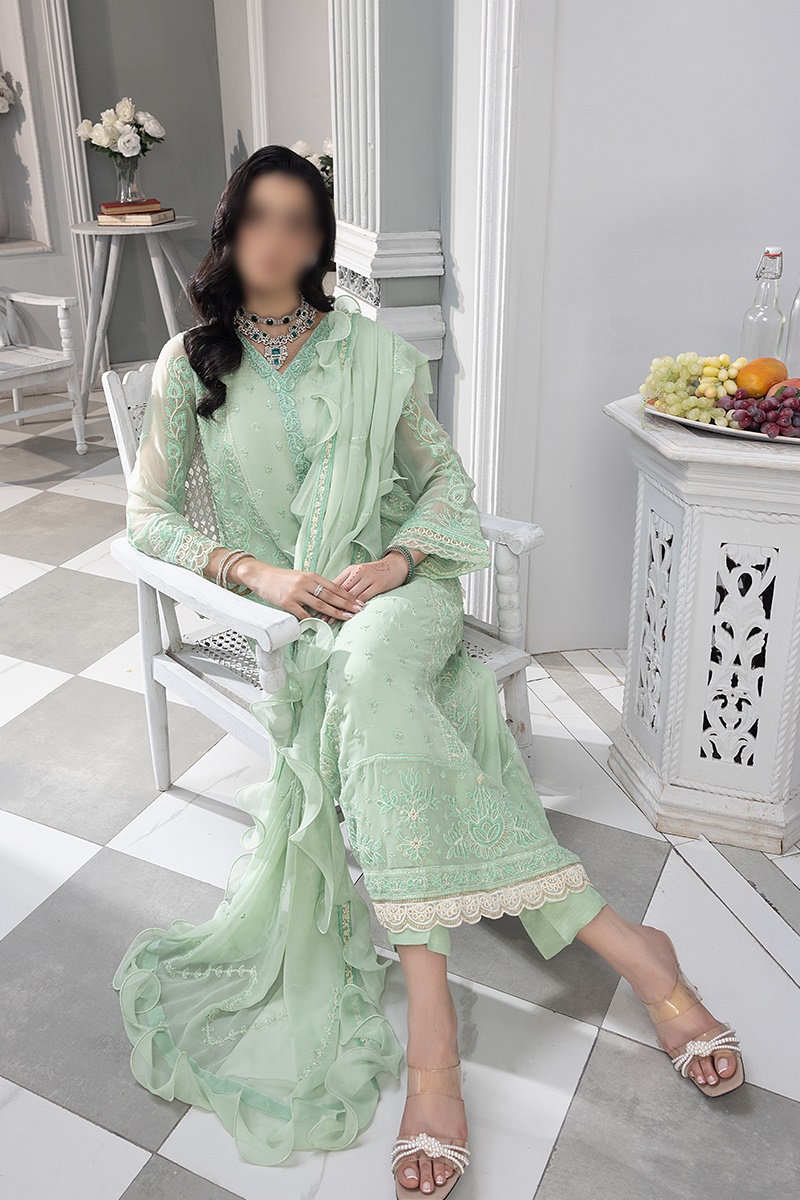 Merakish Unstitched Luxury Formal Collection 2023 - Mint Green