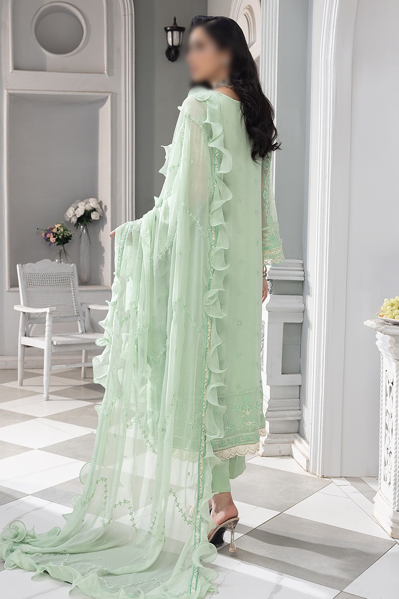 Merakish Unstitched Luxury Formal Collection 2023 - Mint Green