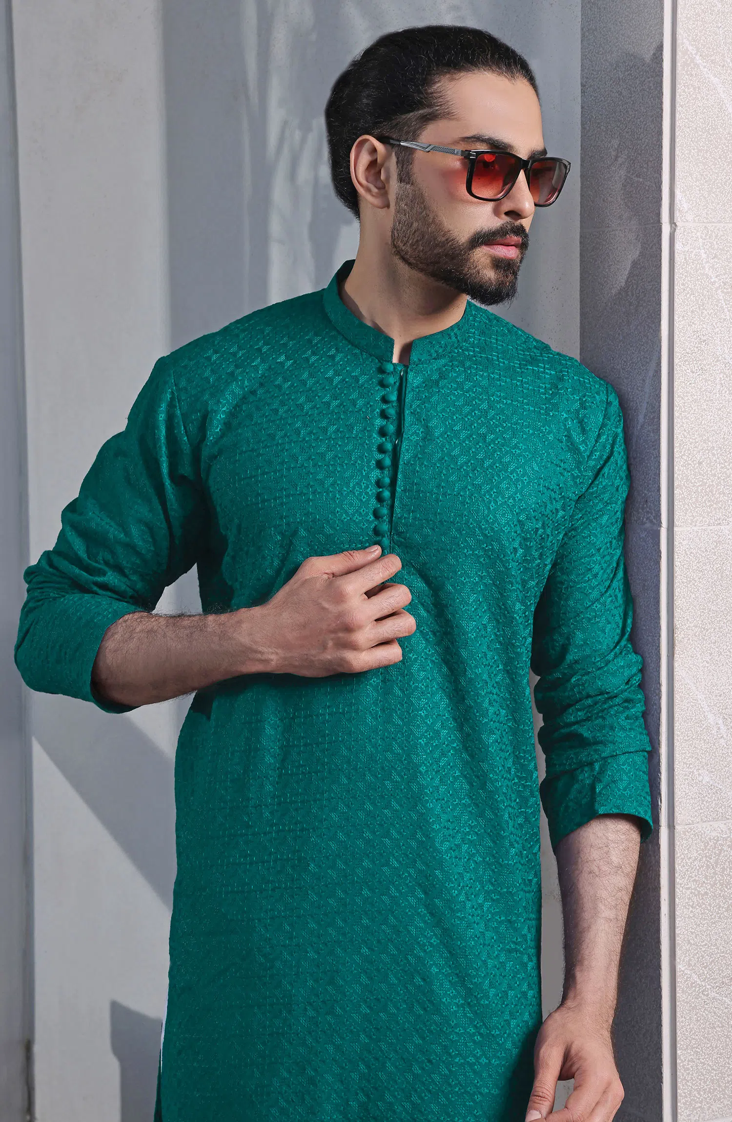 TGM Fancy Kurta Pyjama Collection - Minty Marine