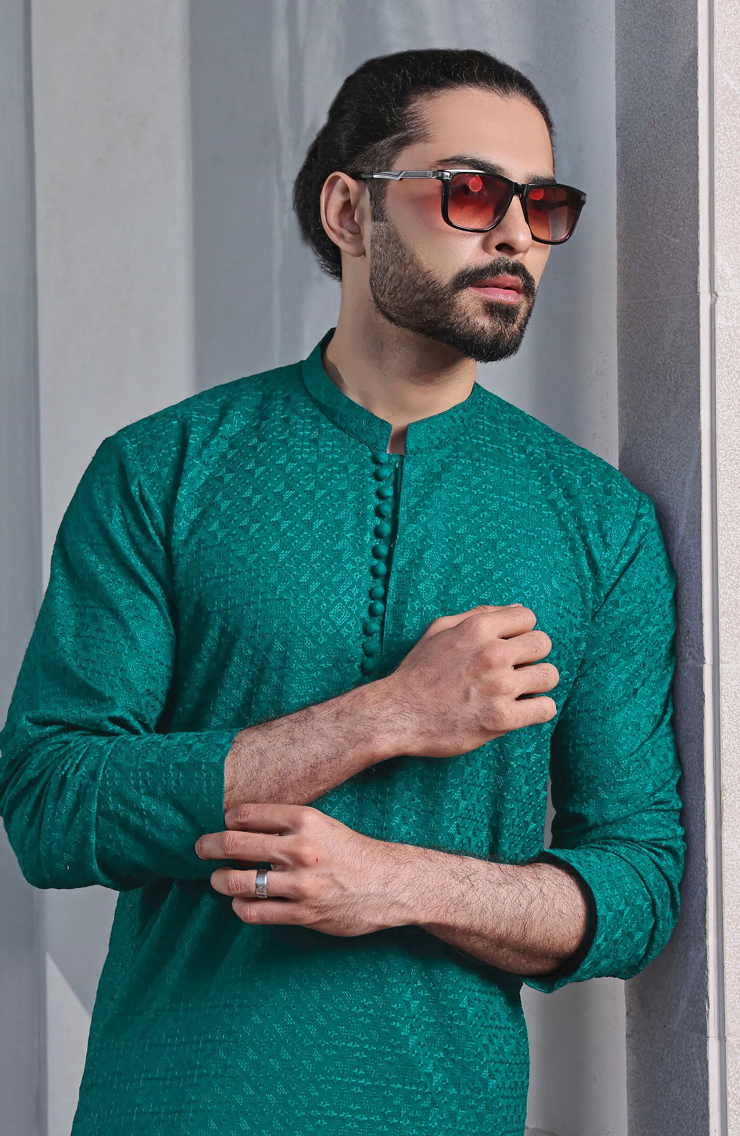 TGM Fancy Kurta Pyjama Collection - Minty Marine