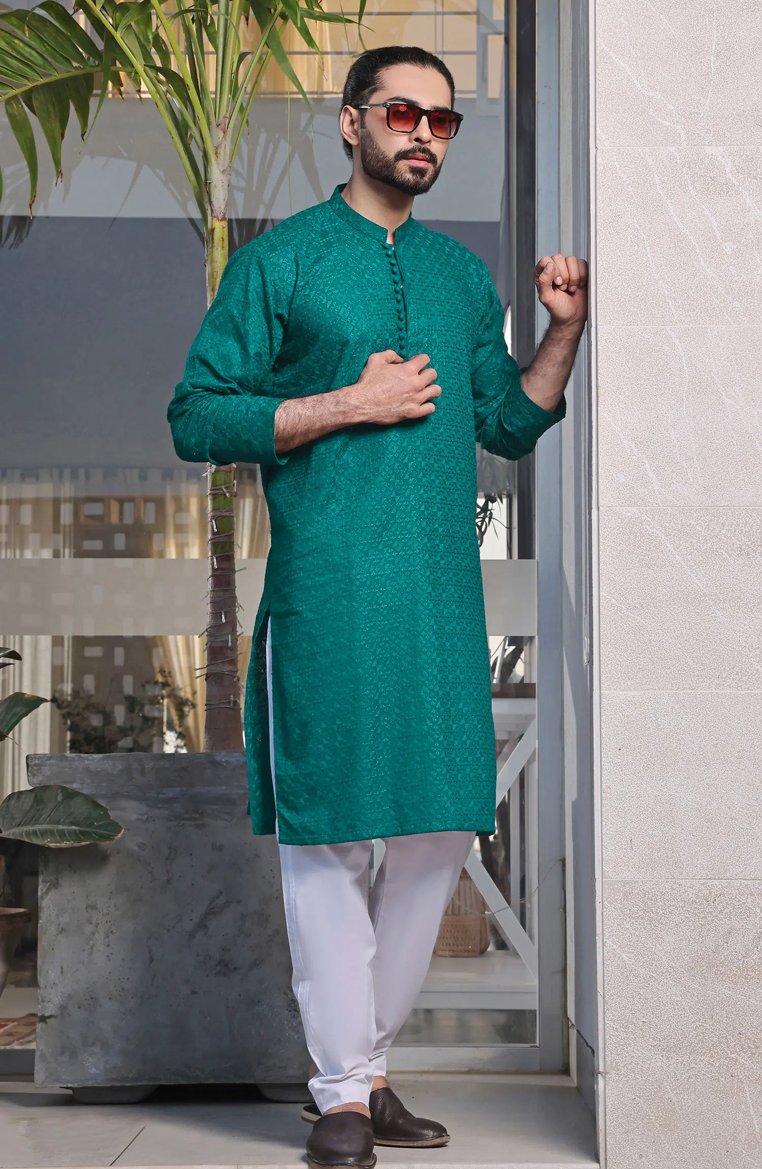 TGM Fancy Kurta Pyjama Collection - Minty Marine