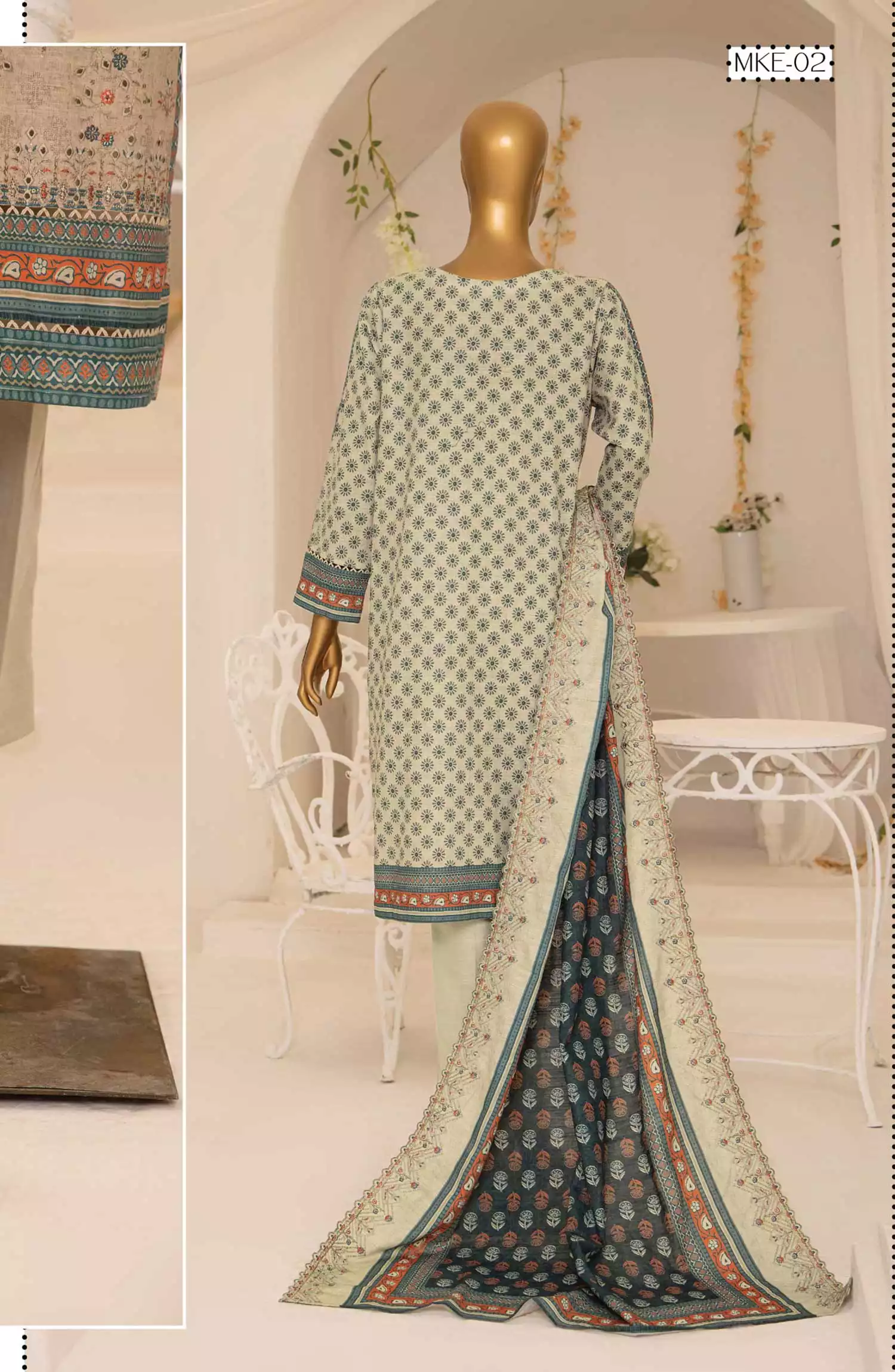 HZ Meraki Khaddar Embroidered Collection 2024 - MKE-02