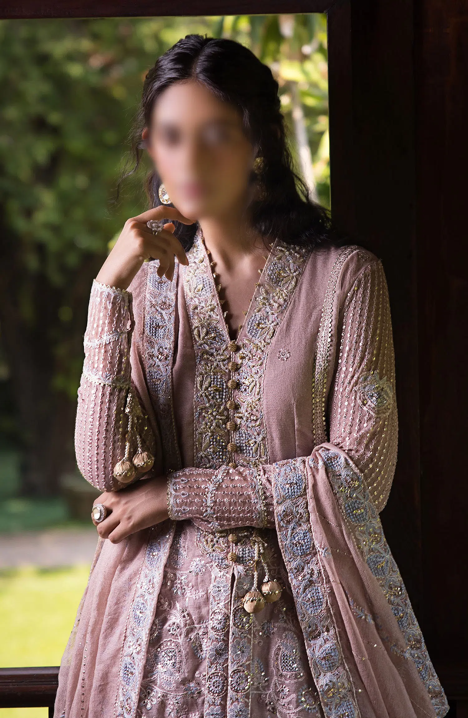 Mushq Roohi Unstitched Luxury Collection - MLF 10 Janvi