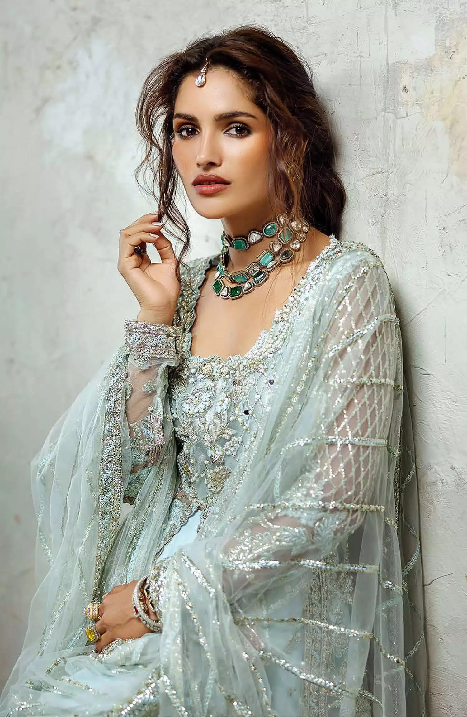 Mushq Stardust Wedding Unstitched 2024 - MWD 08 Silver Screen