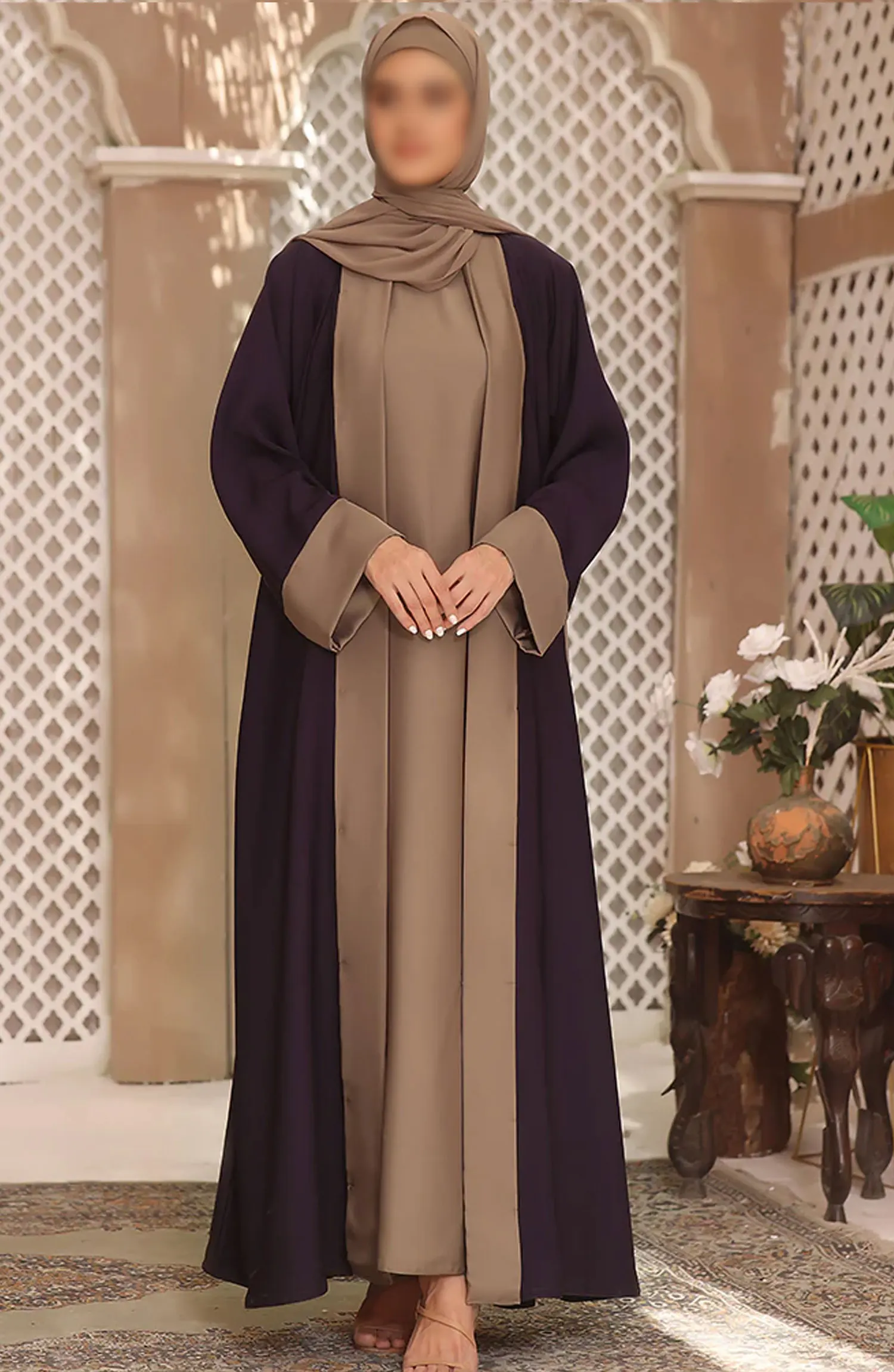 Black Camels The Abaya Edit 2024 - Nazneen Shrug Abaya