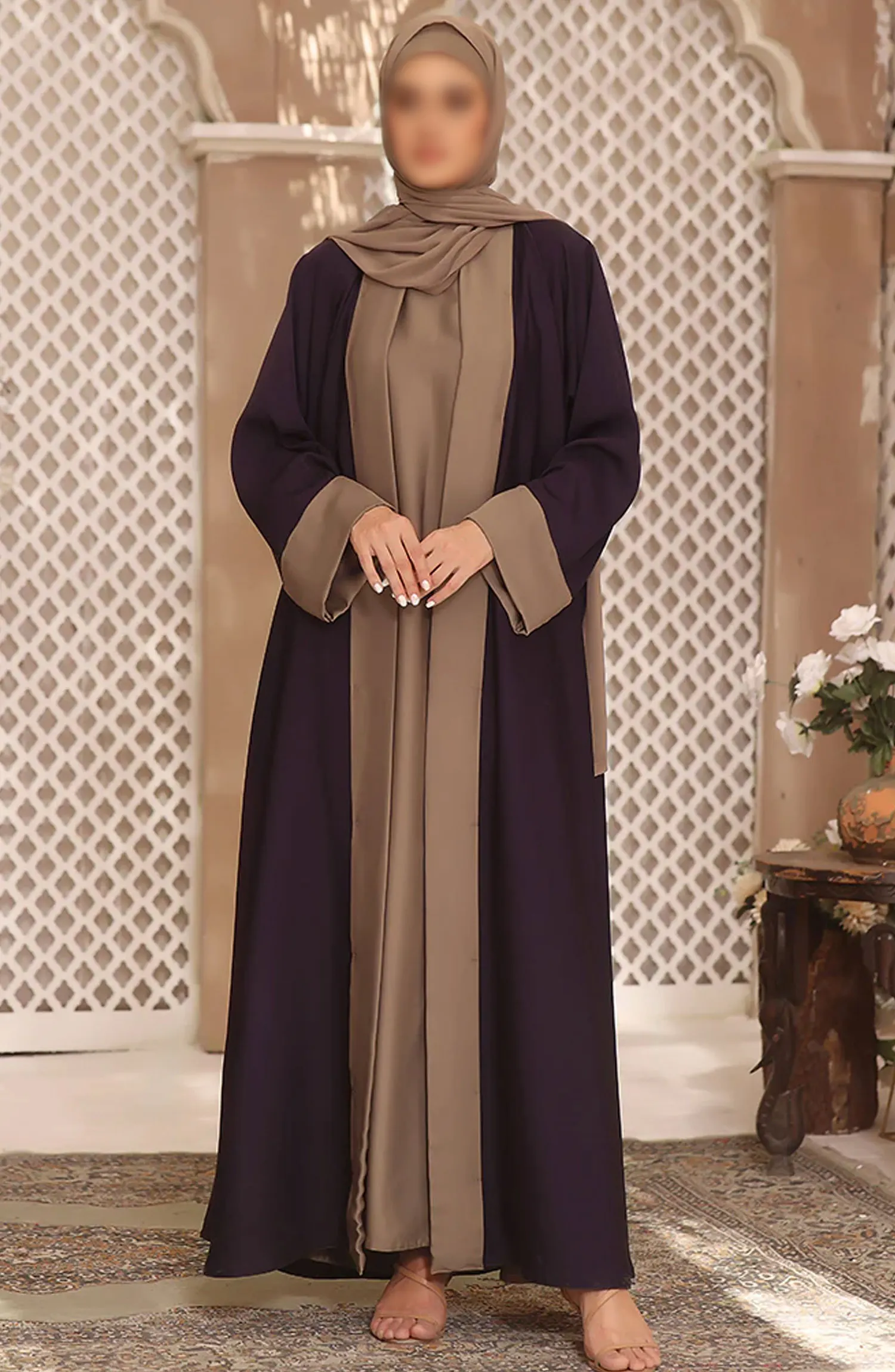 Black Camels The Abaya Edit 2024 - Nazneen Shrug Abaya