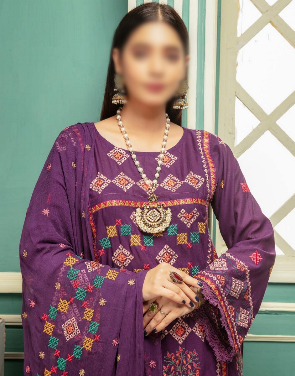 Noor-e-Chashm Unstitched by Khoosbsurat D-NK 106