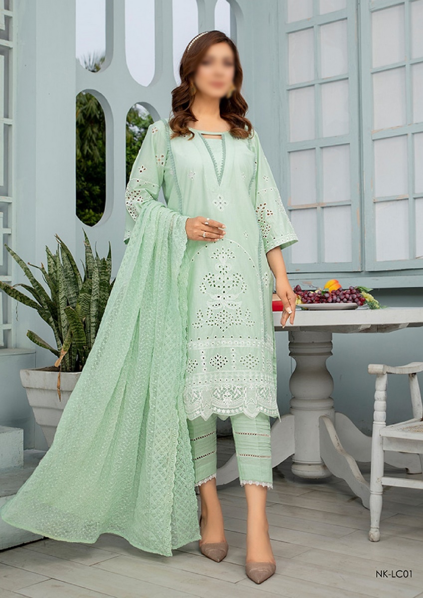 NKLC 01 Norma Kaamal ChikanKari Eid Festive Collection