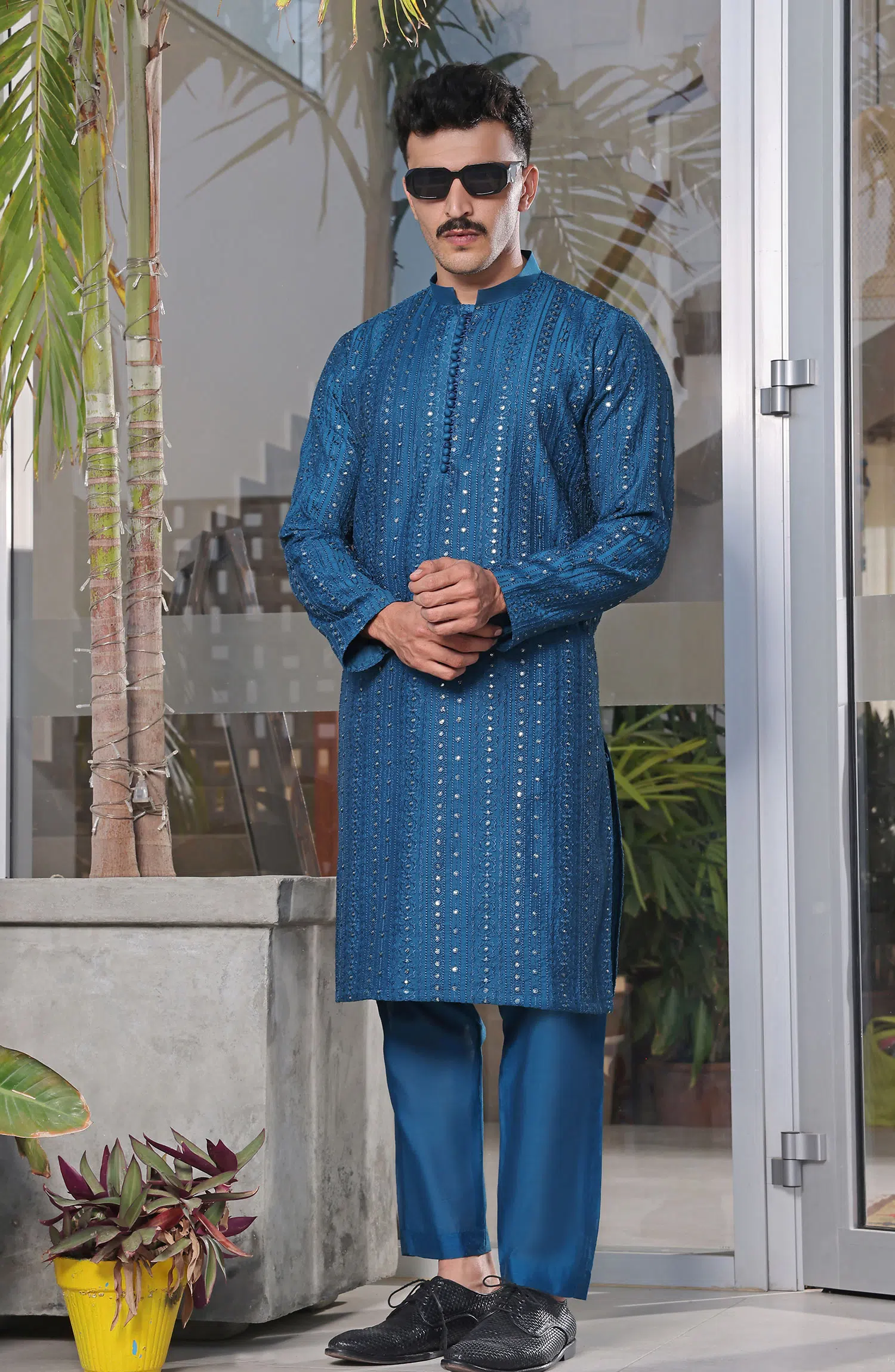 TGM Fancy Kurta Pyjama Collection - Noble Blue