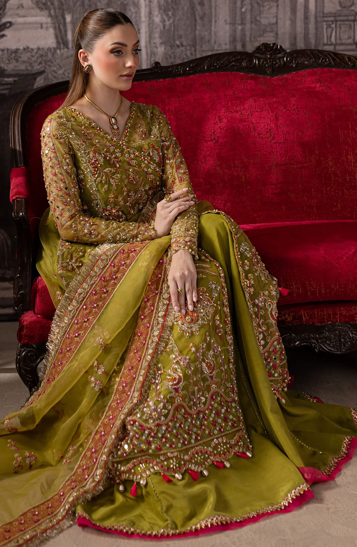 Mystara Wedding Festive Luxury Collection By Maria Osama Khan - Noir