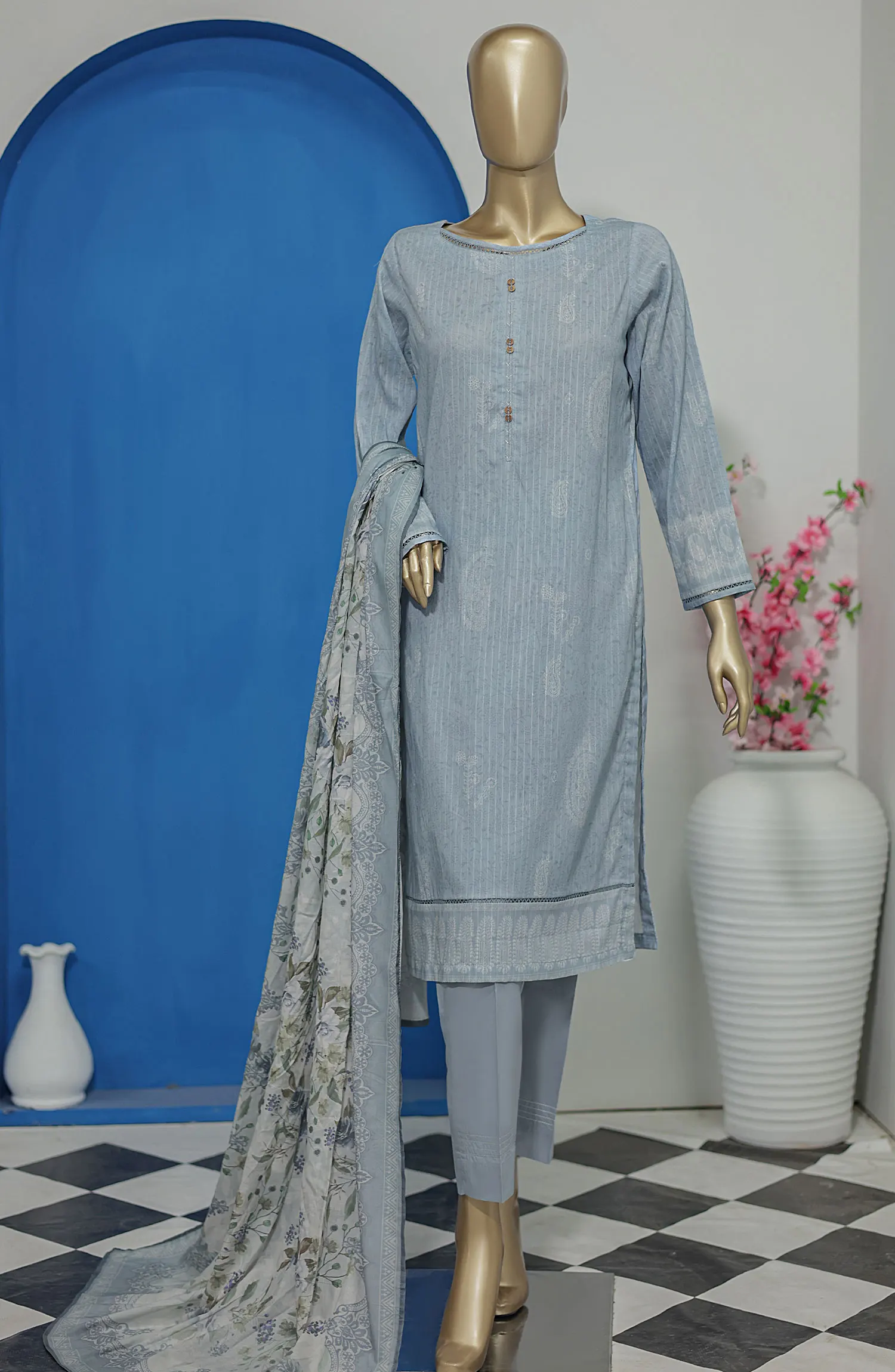 HZ Nayab Digital Printed Doriya Voile Lawn Dupatta Collection - NPD 82