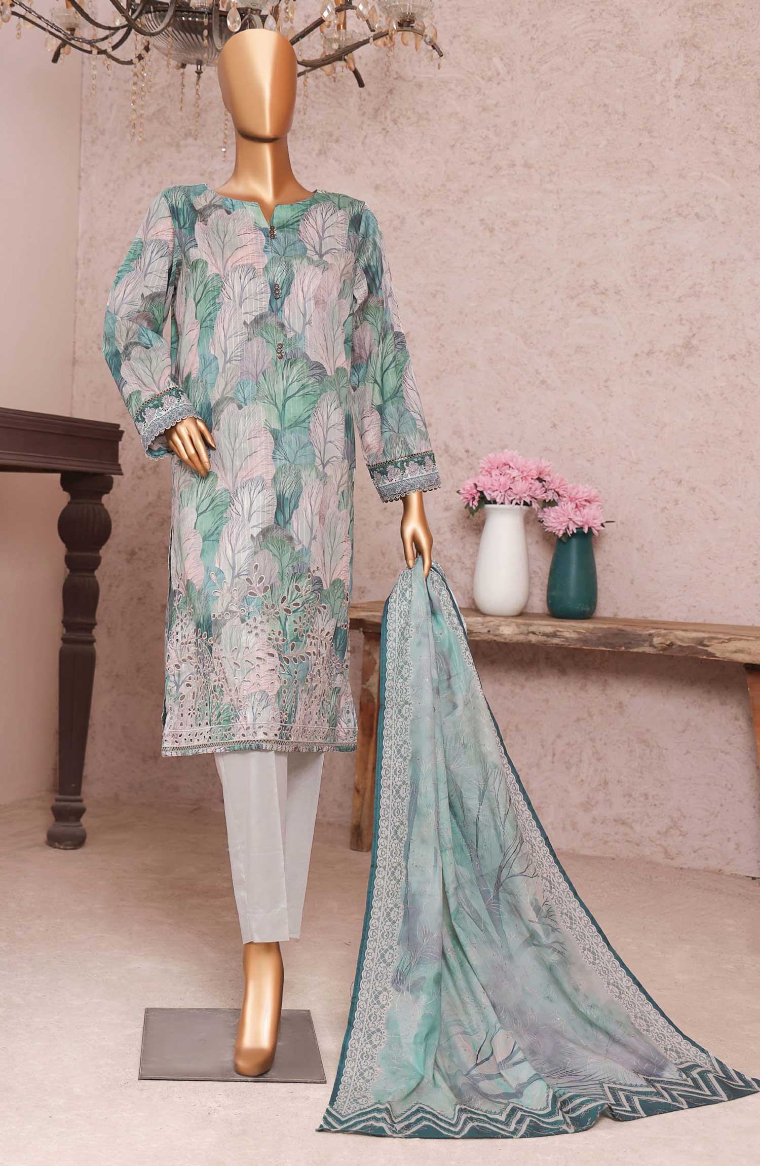 HZ Nayab Printkari Doriya Embroidered Collection - NPE 03