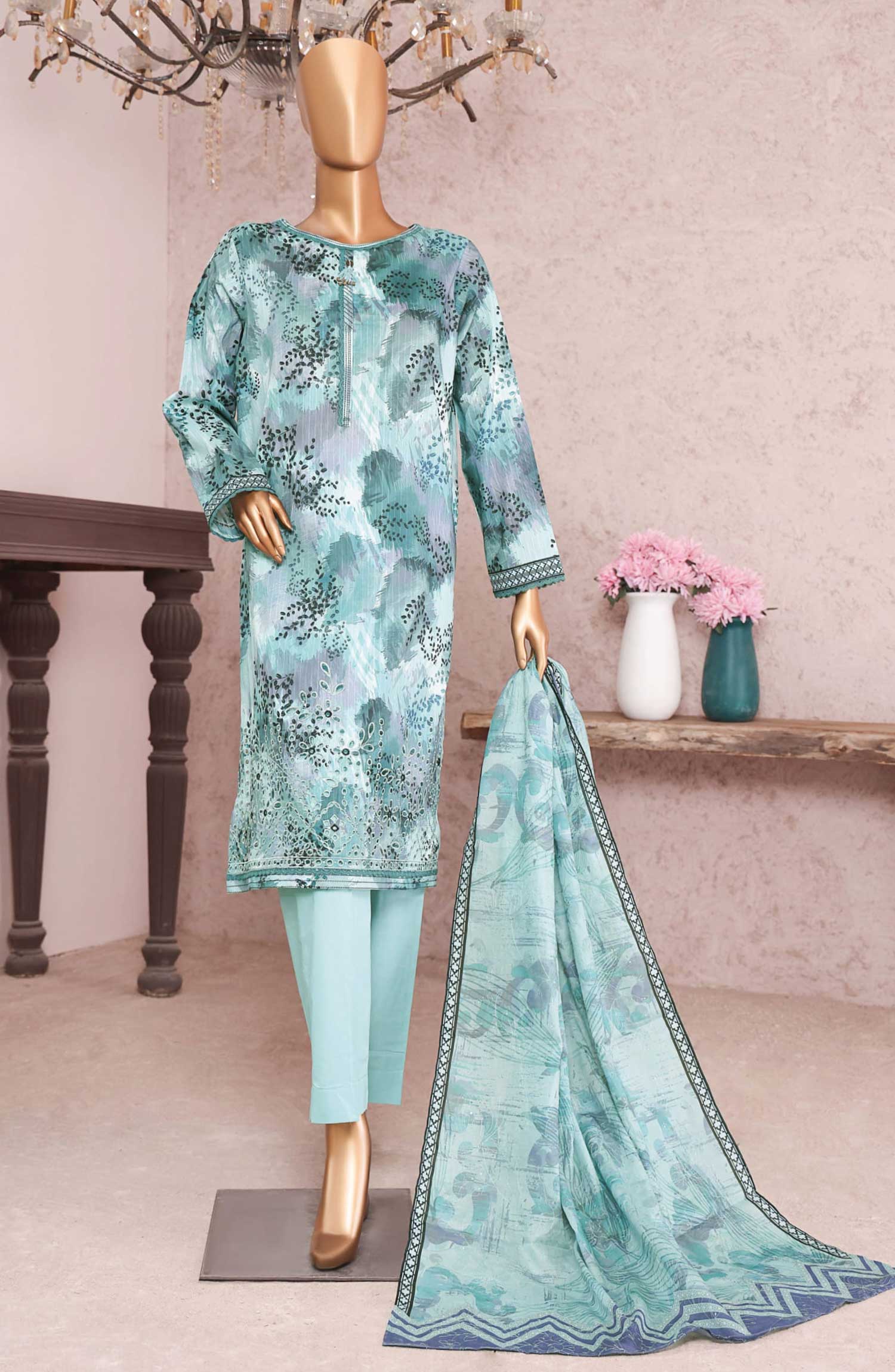 HZ Nayab Printkari Doriya Embroidered Collection - NPE 04