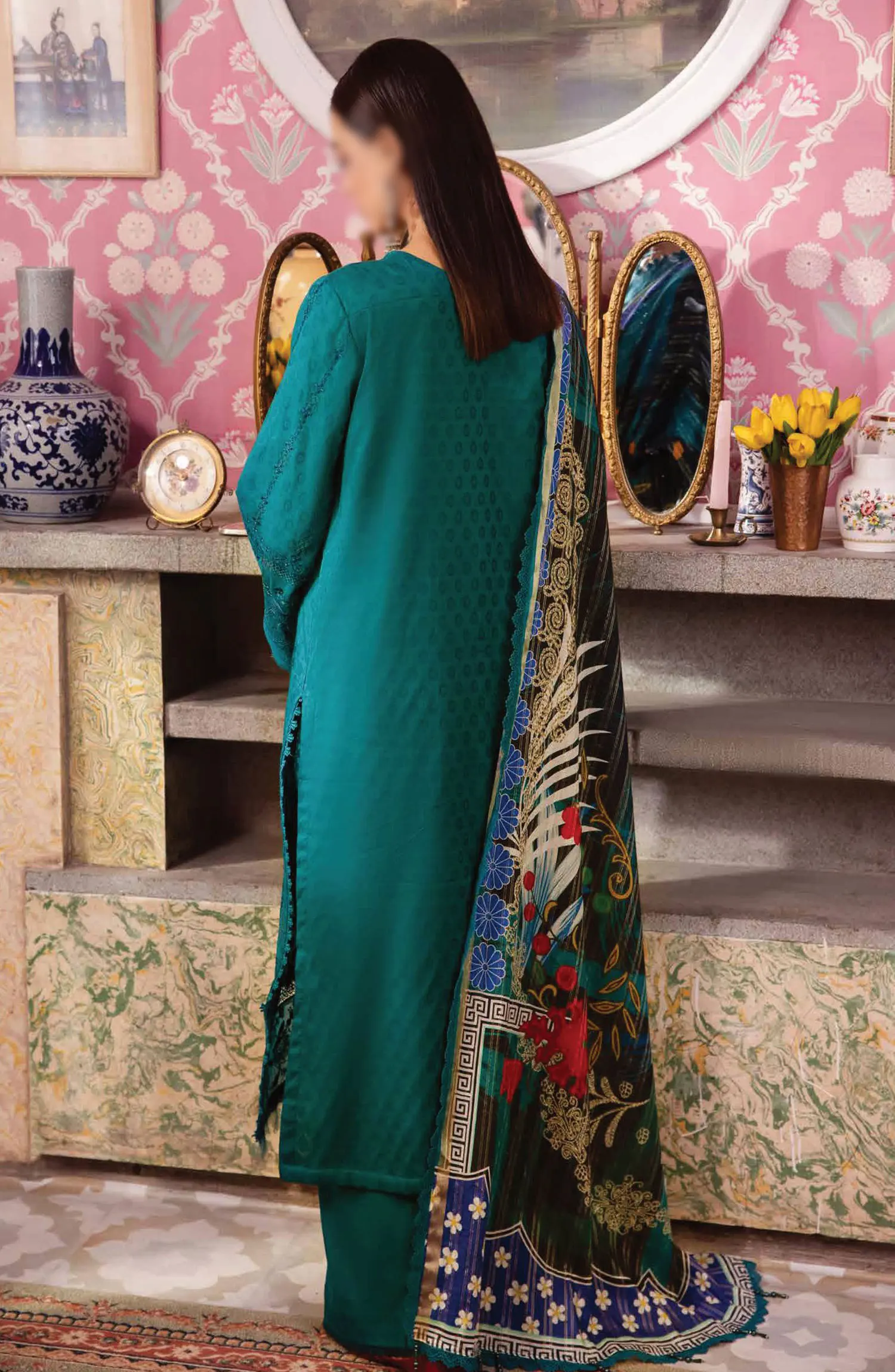 Nureh Maya Embroidered Lawn Collection 2024 - NS 110