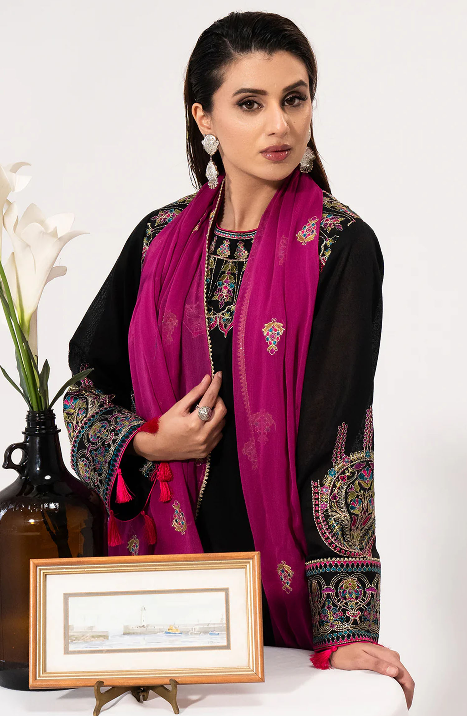 Luminaa Luxury Winter Collection By Saad Shaikh - Onyx