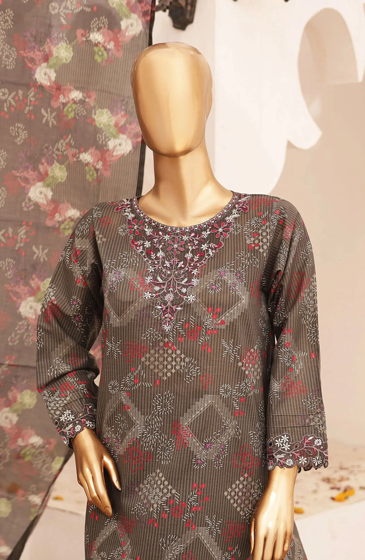 Oswah Women Summer Embroidered Lawn Collection Vol 02 - OS 2411 K