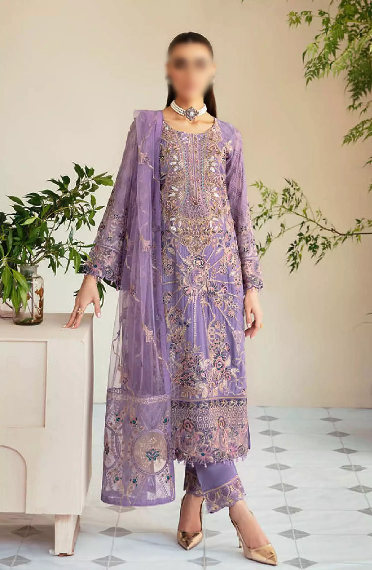 Ramsha Dastoor Chiffon Collection Vol 01 - P-104