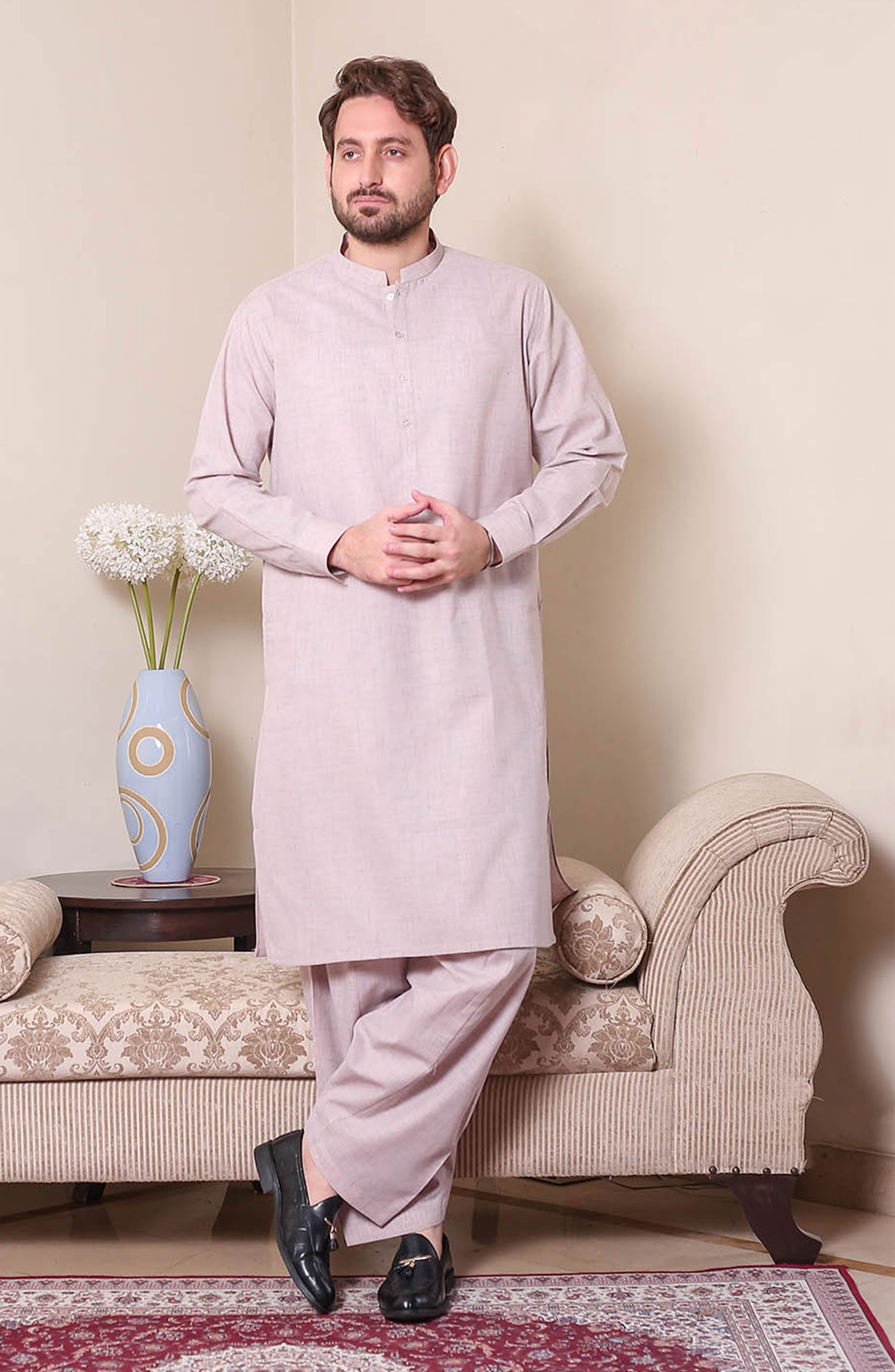 Real Image Mens Shalwar Kameez Collection 2024 - P - 61sc Pink