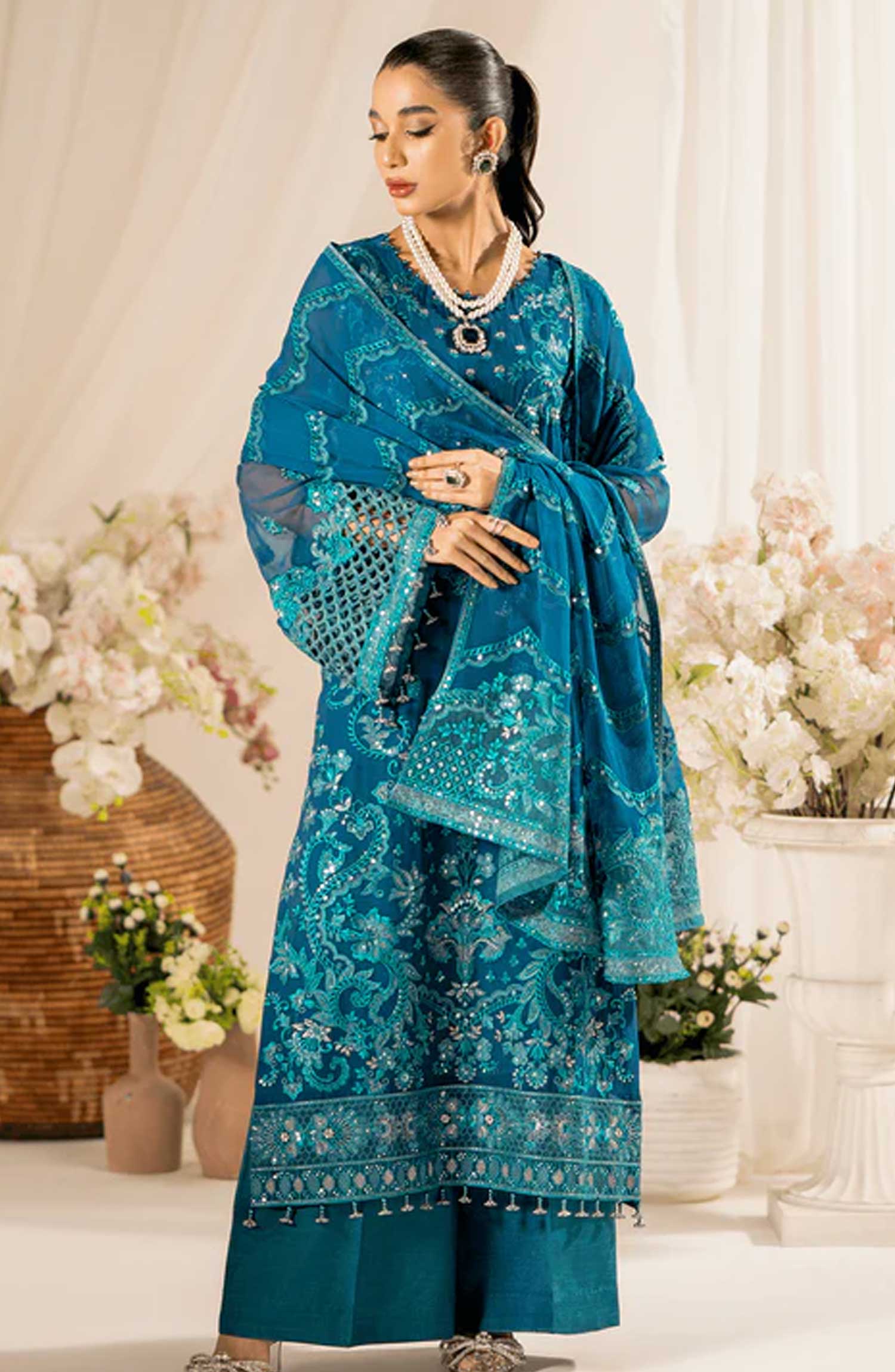 Lamisah Luxury Chiffon Unstitched Collection By Lavish Premium - Passion Fixation