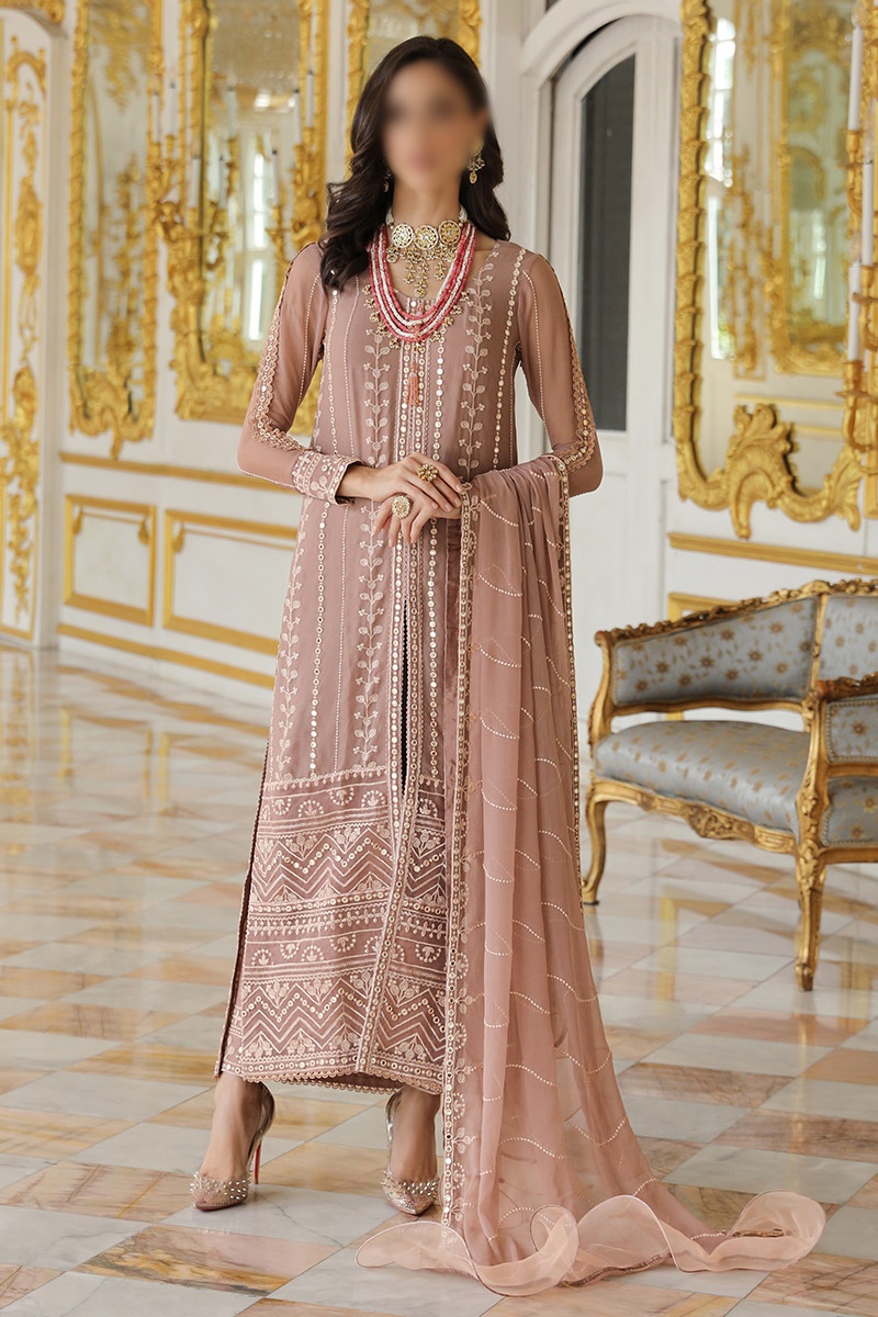 Merakish Unstitched Luxury Formal Collection 2023 - Pastel Pink