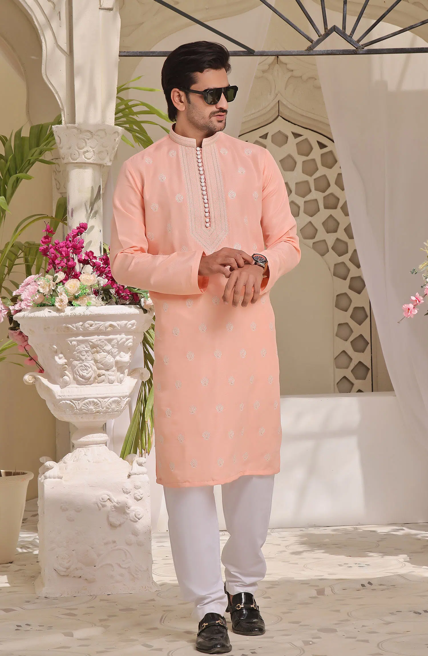 TGM Fancy Kurta Pyjama Collection - Peachy Paradise