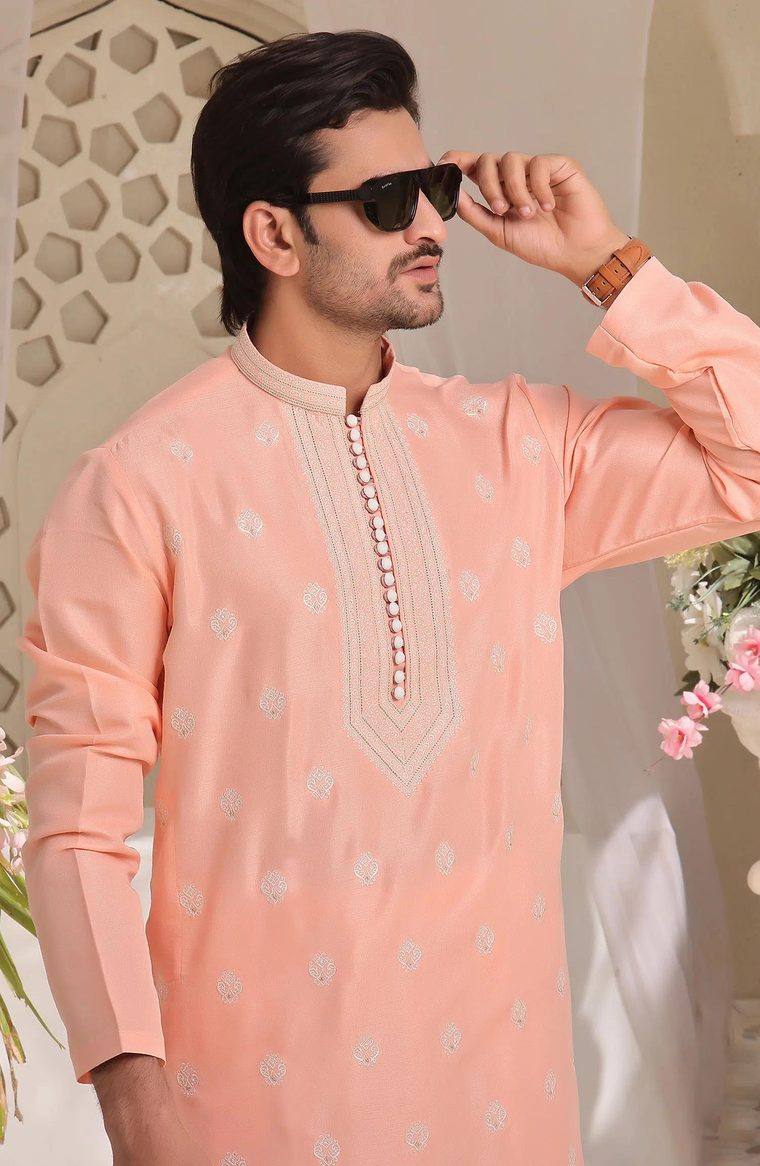 TGM Fancy Kurta Pyjama Collection - Peachy Paradise