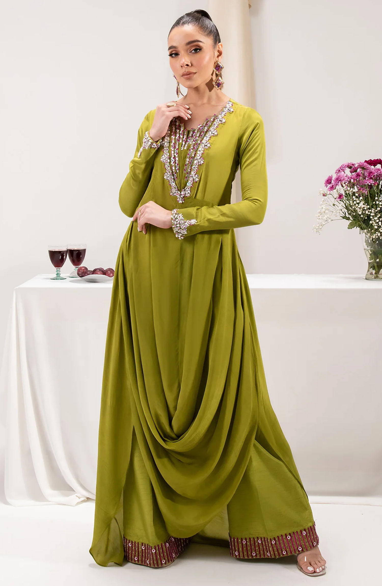 Tiffany Luxury Pret Collection By Maria Osama Khan - Peridot