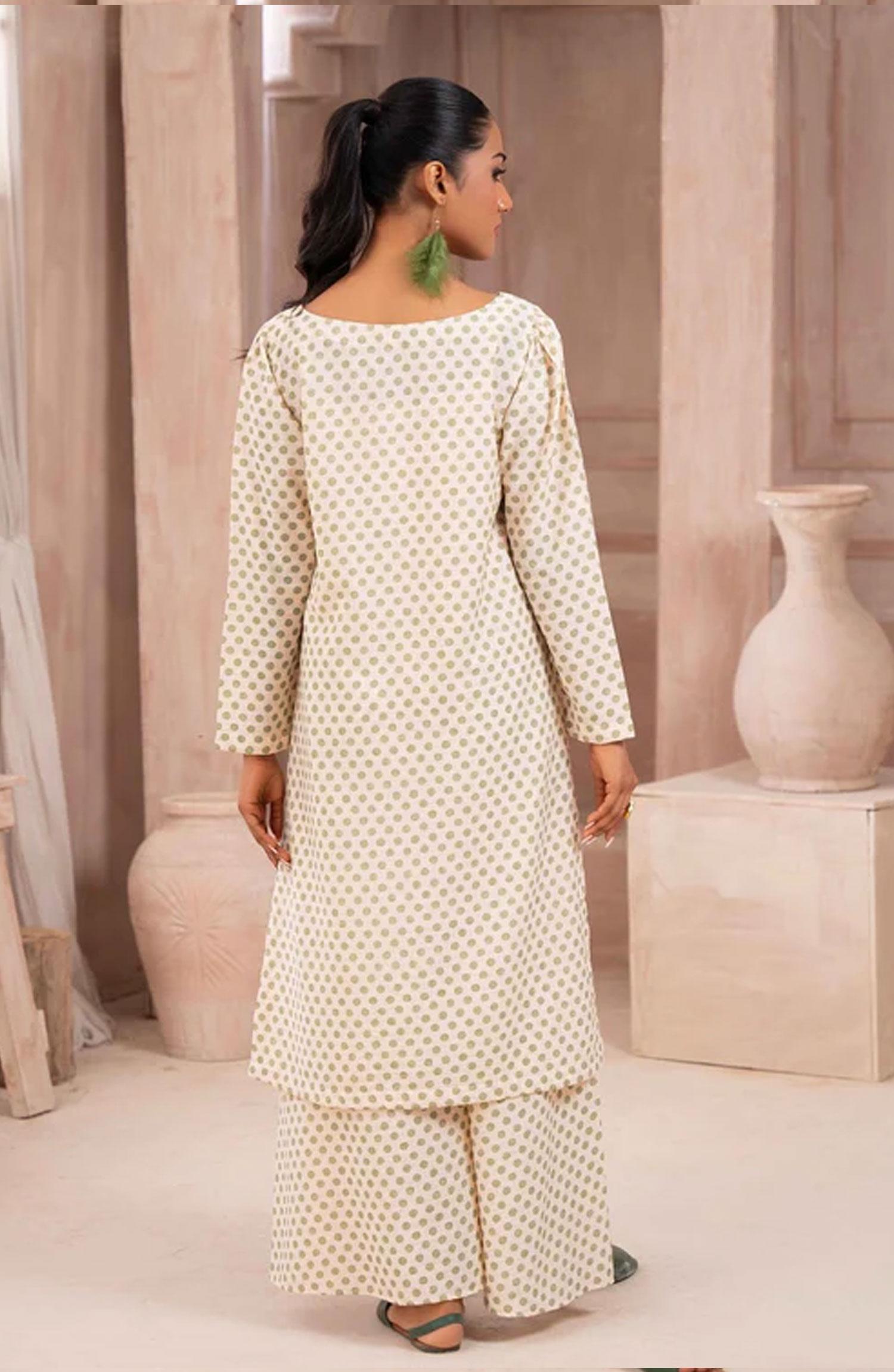 Ayla Studio Stitched Co Ords Collection 2024 - Pistachio Cream