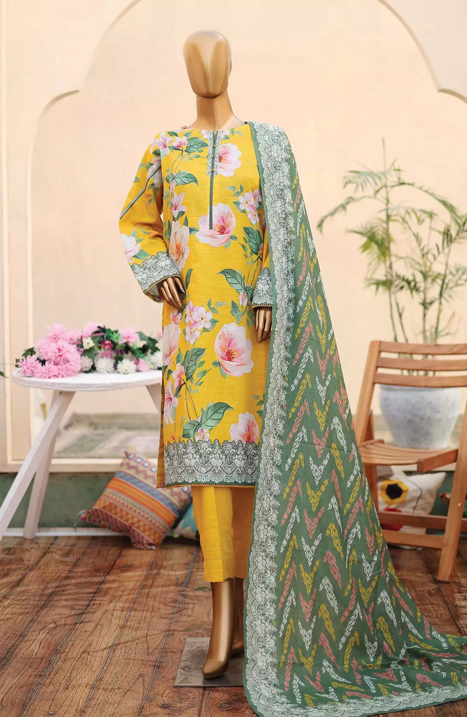 HZ Premium Khaddar Digital Printed Collection - PK 39